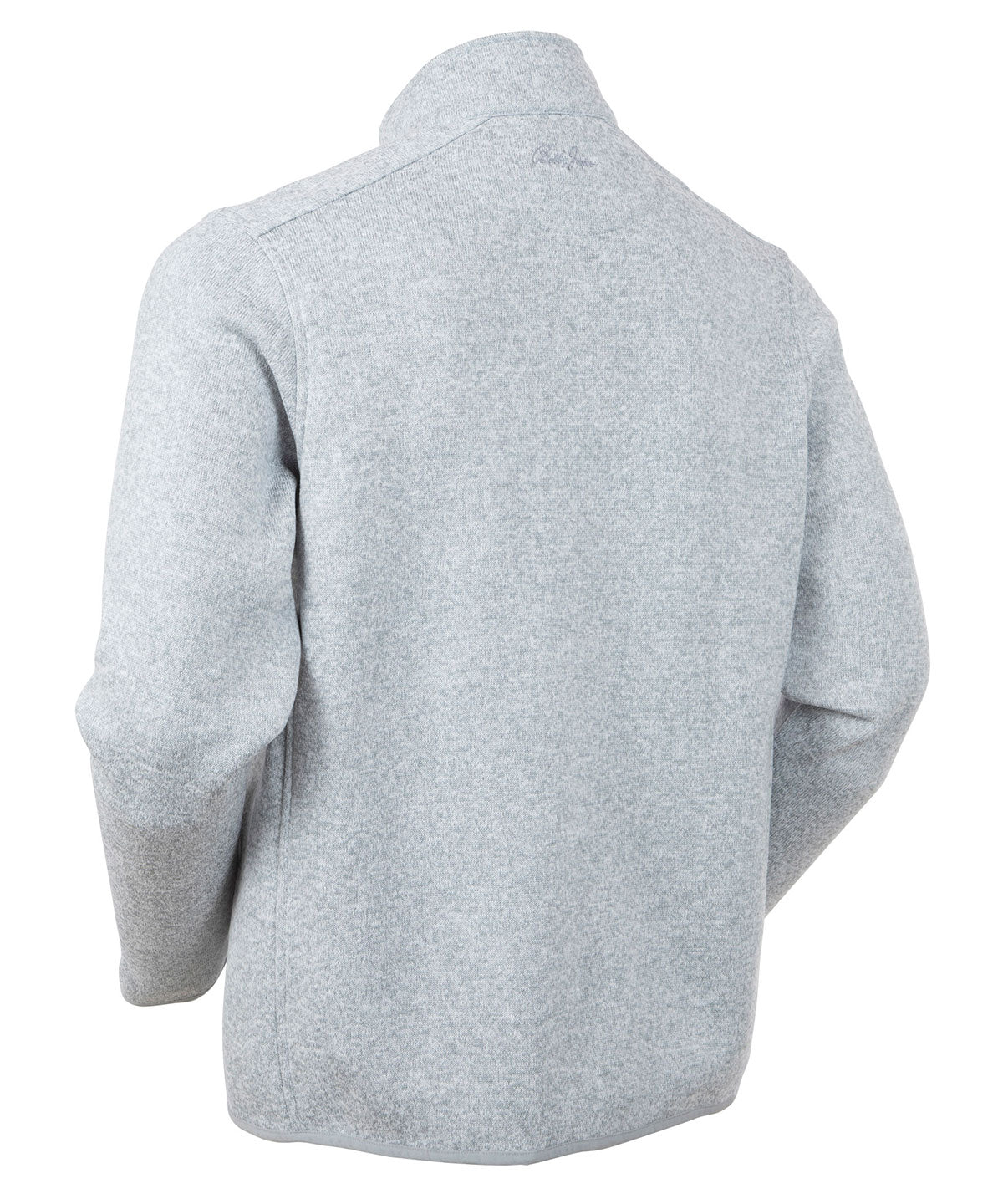 Heathered Quarter-Zip Performance Fleece Pullover - Bobby Jones