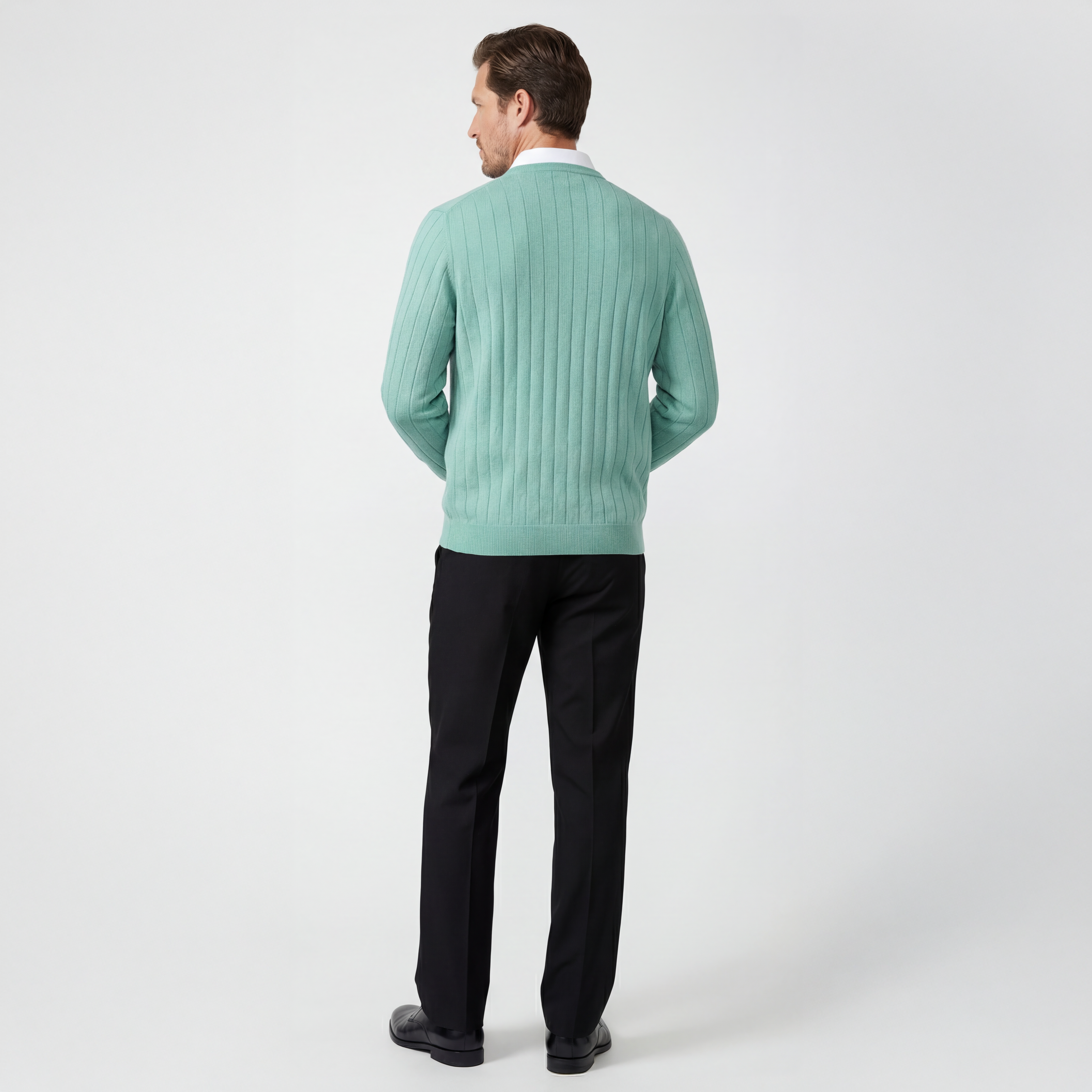 Signature Merino V-neck Pullover Sweater