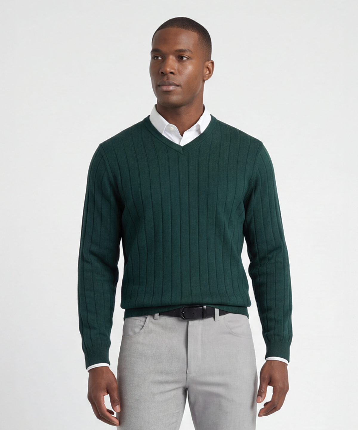 Signature Merino V-neck Pullover Sweater