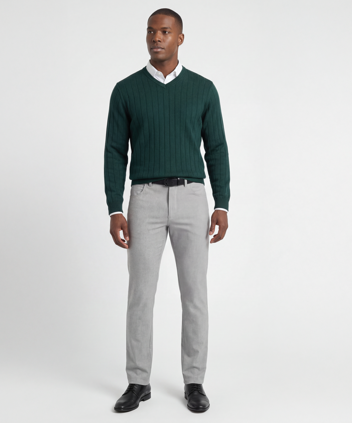 Signature Merino V-neck Pullover Sweater