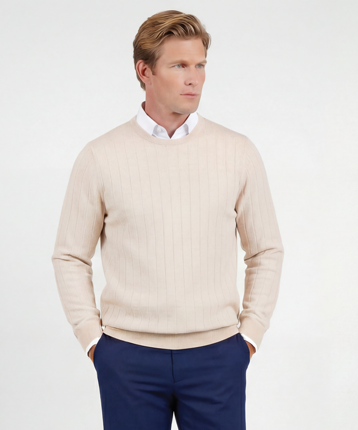 Signature Merino Crew Neck Pullover
