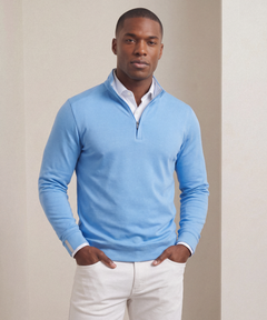 Signature Leaderboard Pima Cotton Quarter-Zip Pullover - Bobby Jones