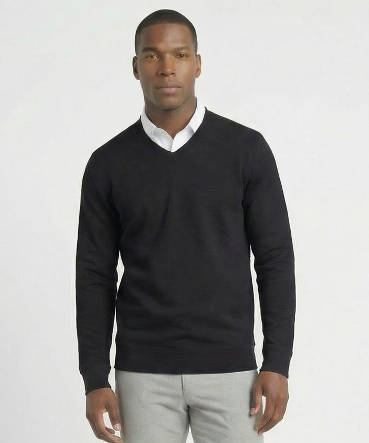 Signature Leaderboard Pima Cotton V-Neck Pullover