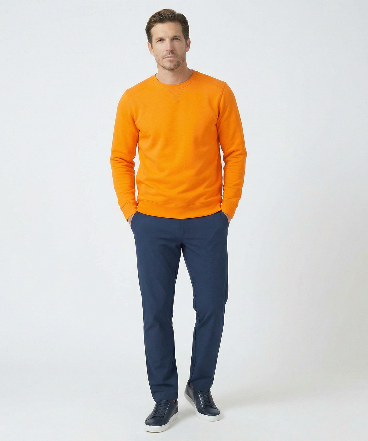 Signature Leaderboard Pima Cotton Crew Neck Pullover
