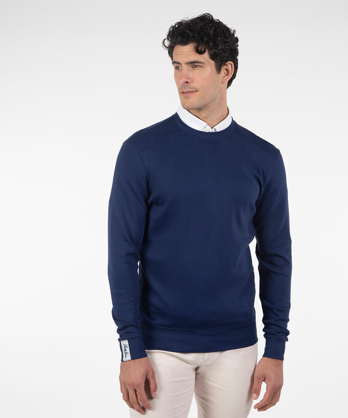 Signature Leaderboard Pima Cotton Crew Neck Pullover