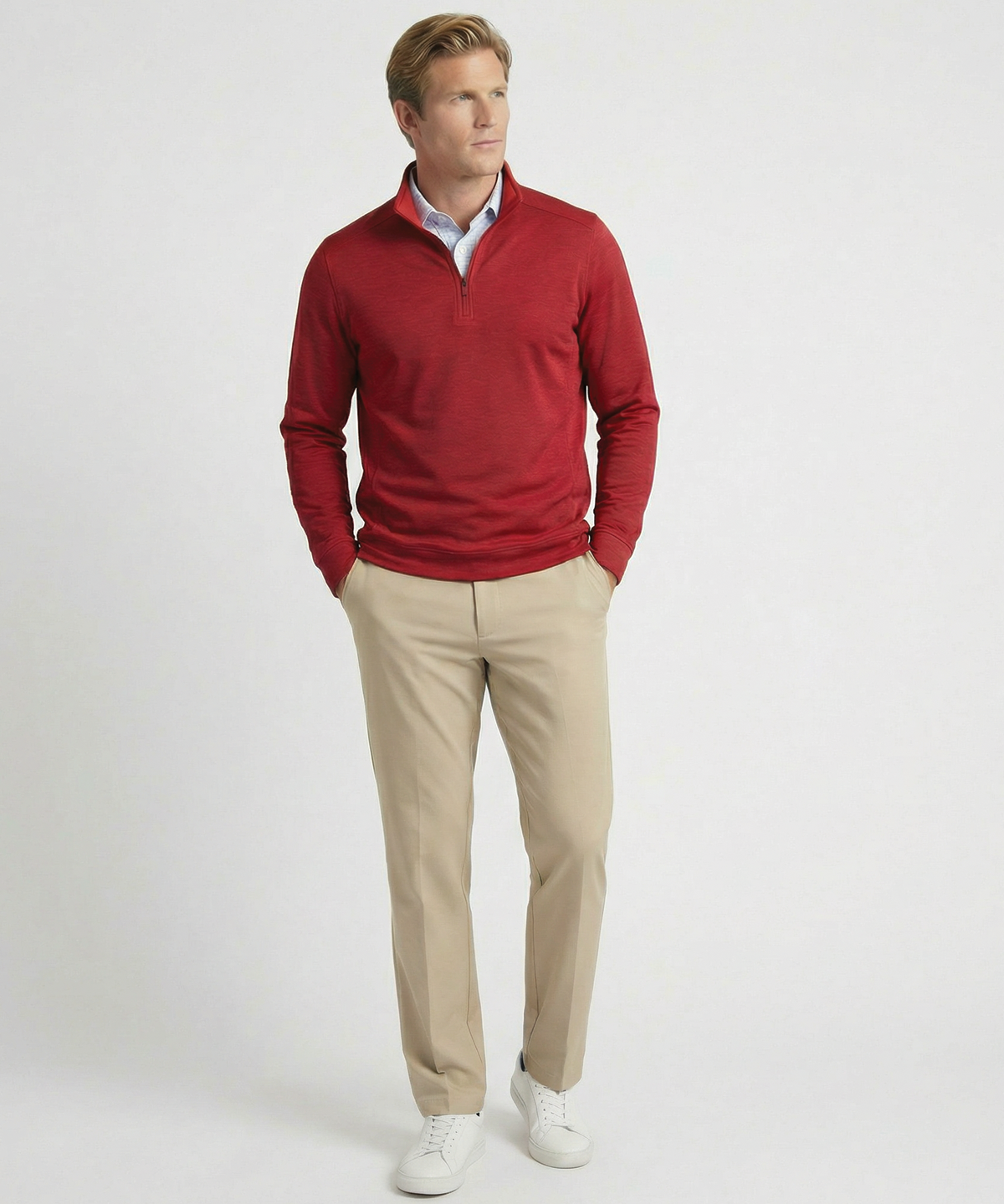 Performance Clubhouse Quarter-Zip Long-Sleeve Pullover