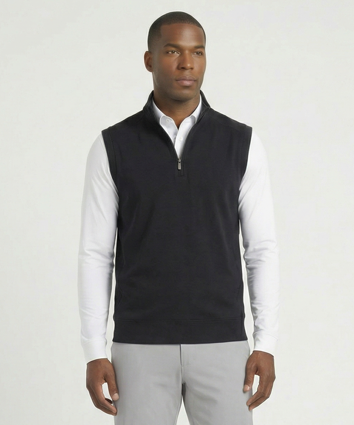 Signature Leaderboard Pima Cotton Quarter-Zip Vest