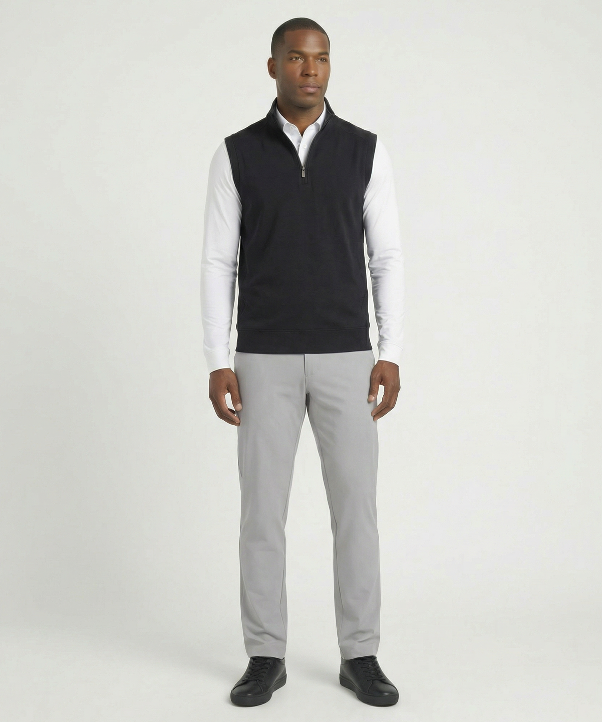 Signature Leaderboard Pima Cotton Quarter-Zip Vest