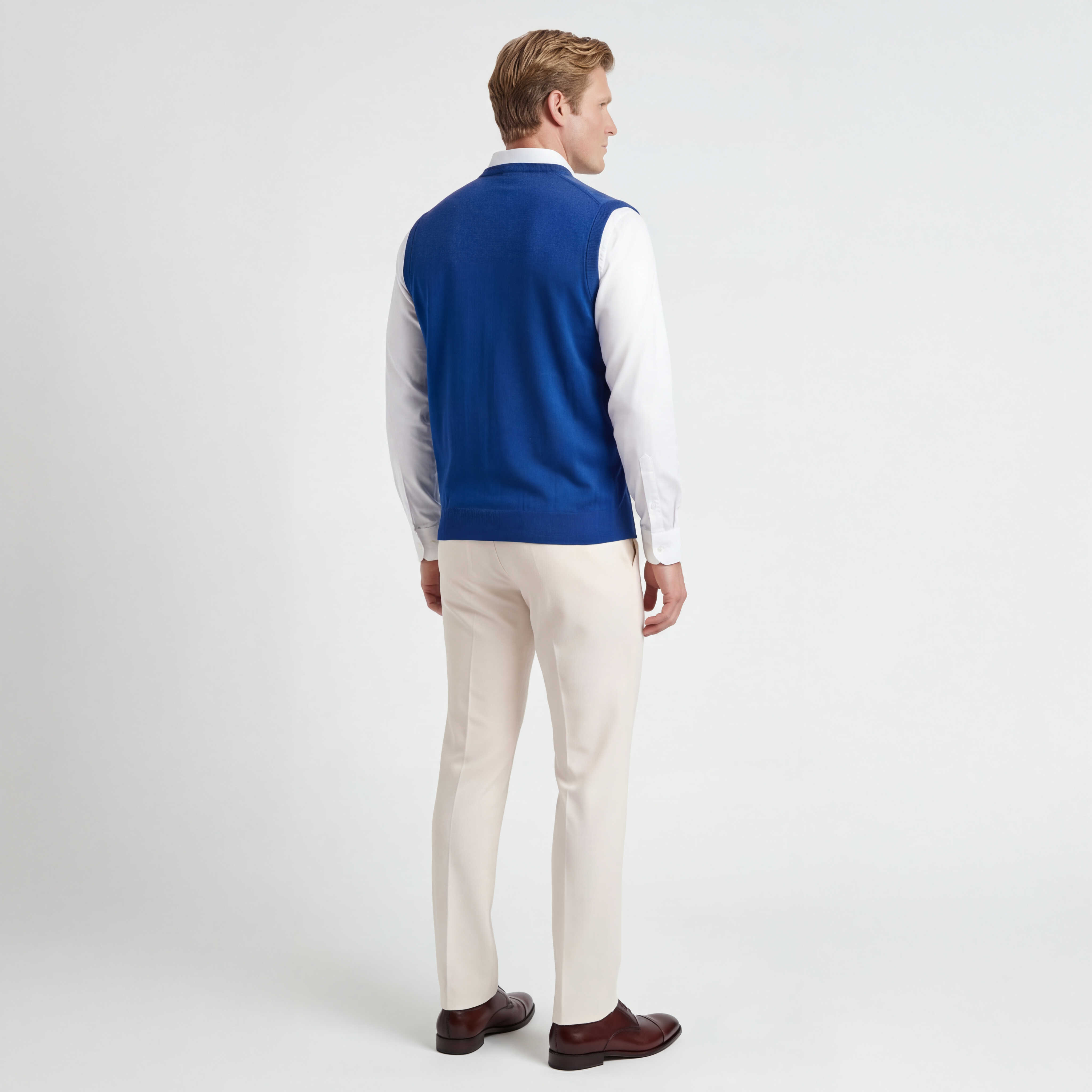 Signature Merino Argyle V-Neck Vest