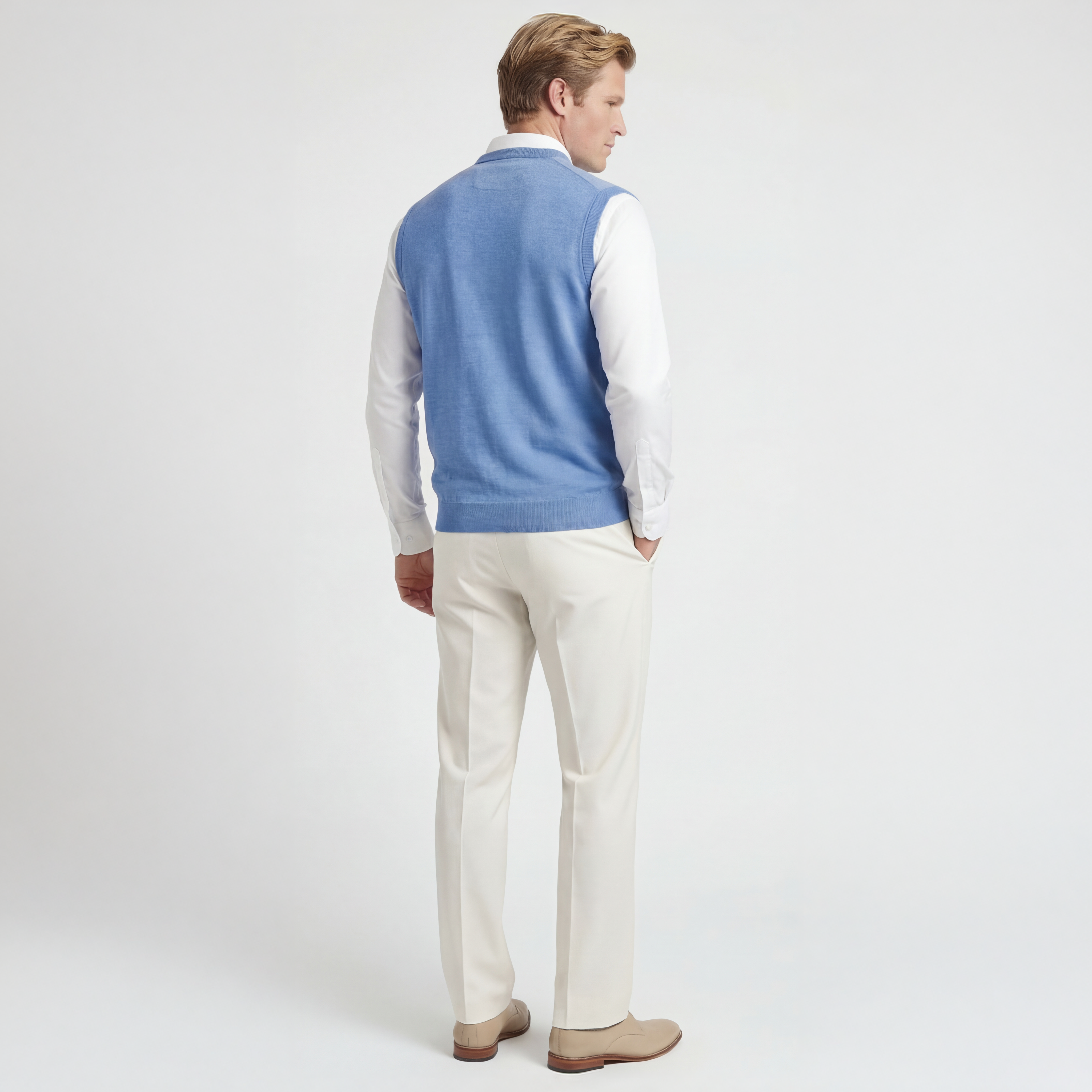 Signature Merino Argyle V-Neck Vest