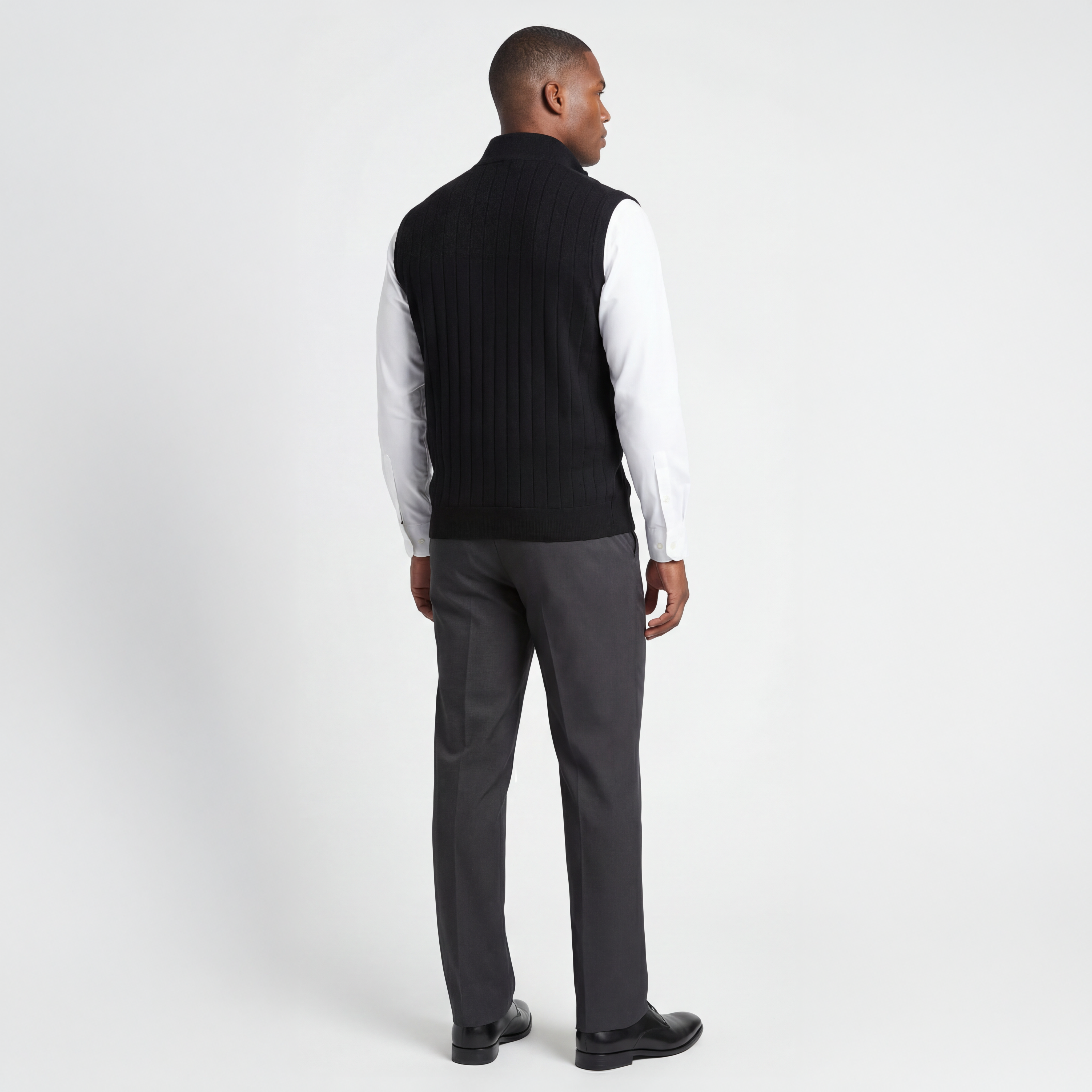 Signature Merino Quarter-Zip Mock Neck Vest