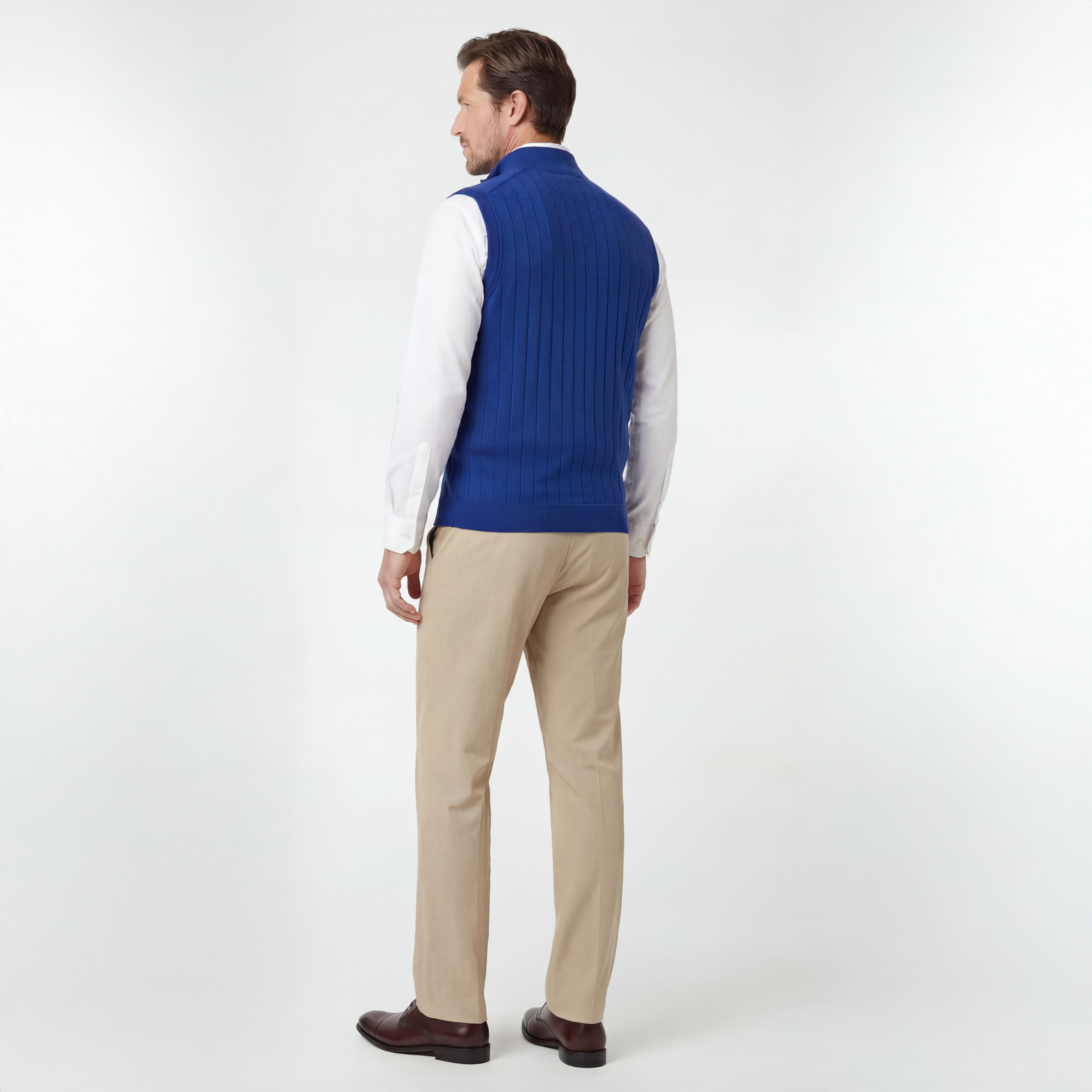 Signature Merino Quarter-Zip Mock Neck Vest