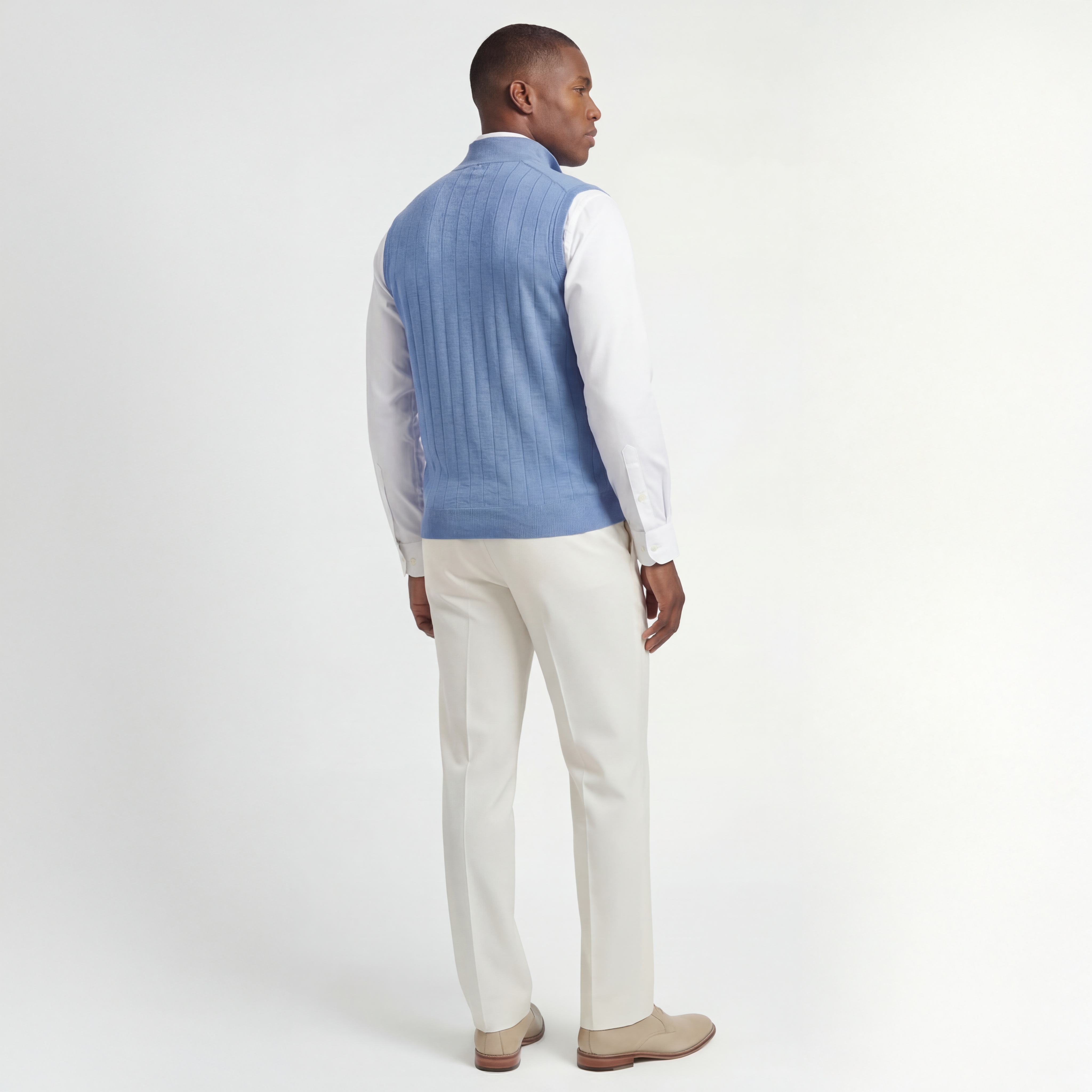 Signature Merino Quarter-Zip Mock Neck Vest
