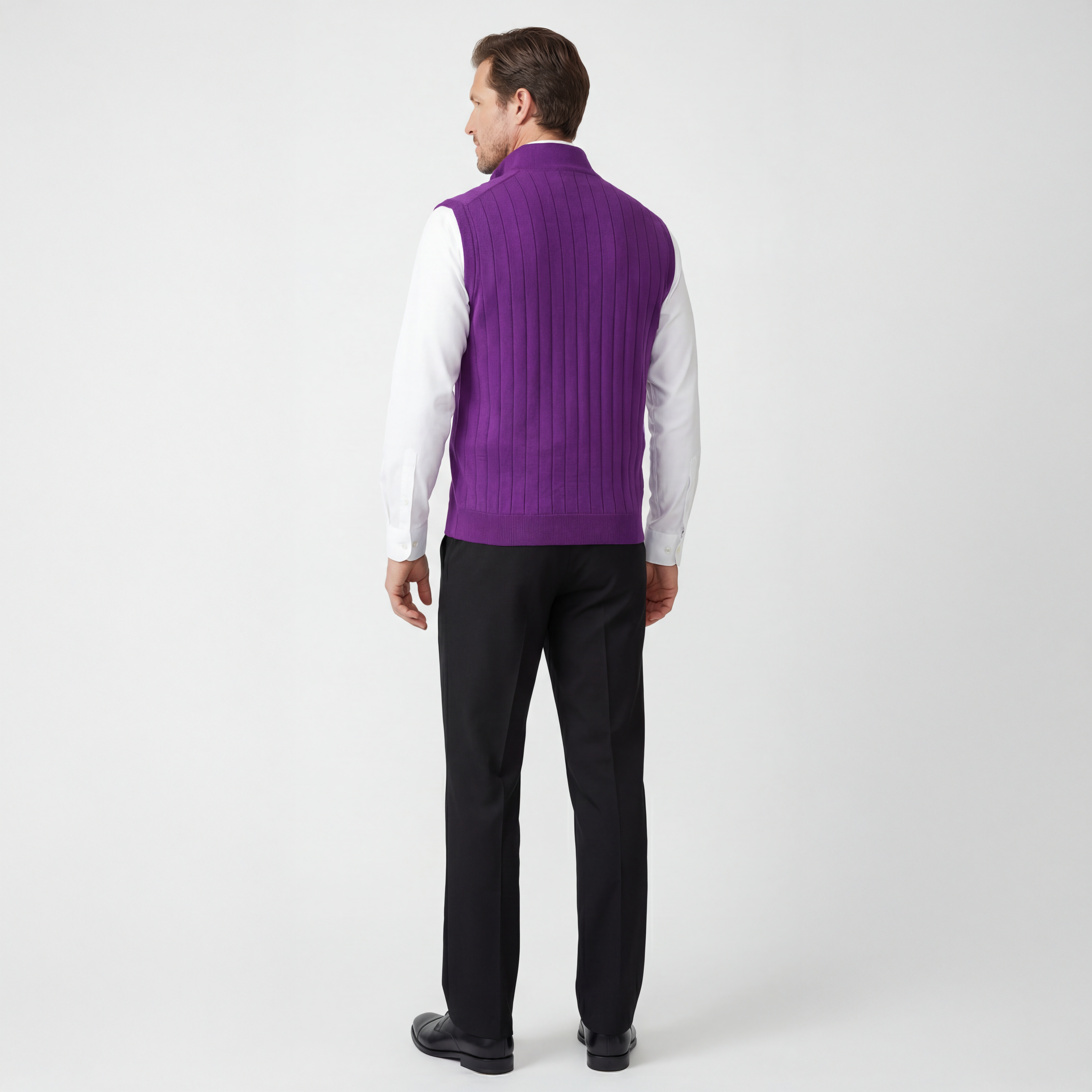 Signature Merino Quarter-Zip Mock Neck Vest