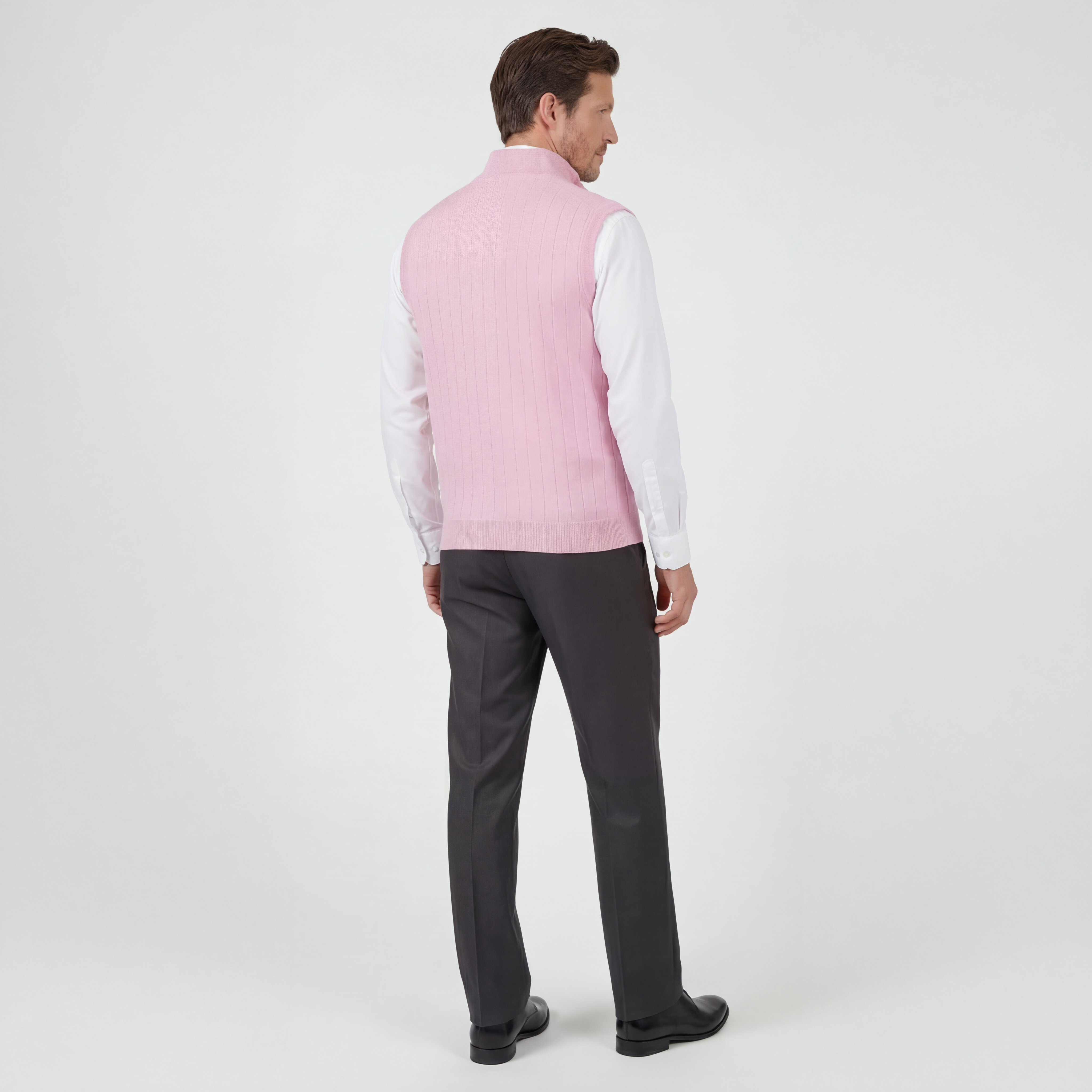 Signature Merino Quarter-Zip Mock Neck Vest