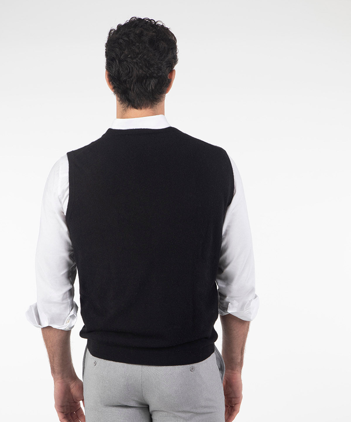 Heritage Italian Cashmere Sweater Button Vest