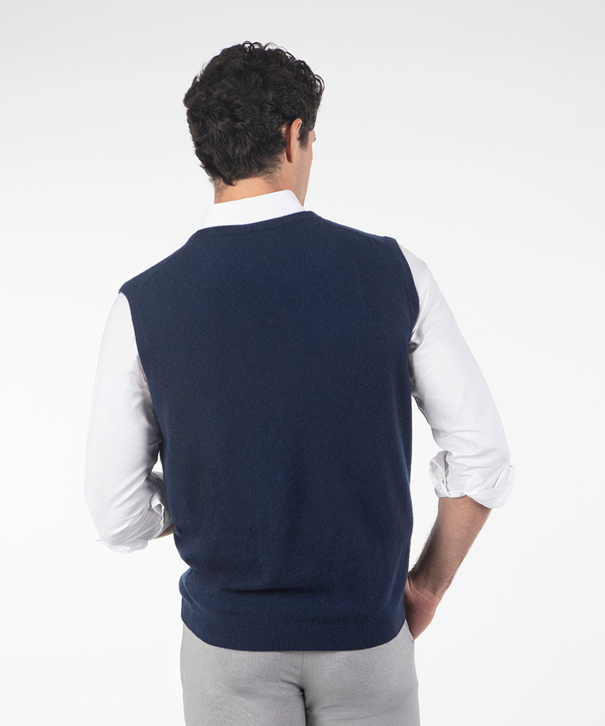 Heritage Italian Cashmere Sweater Button Vest