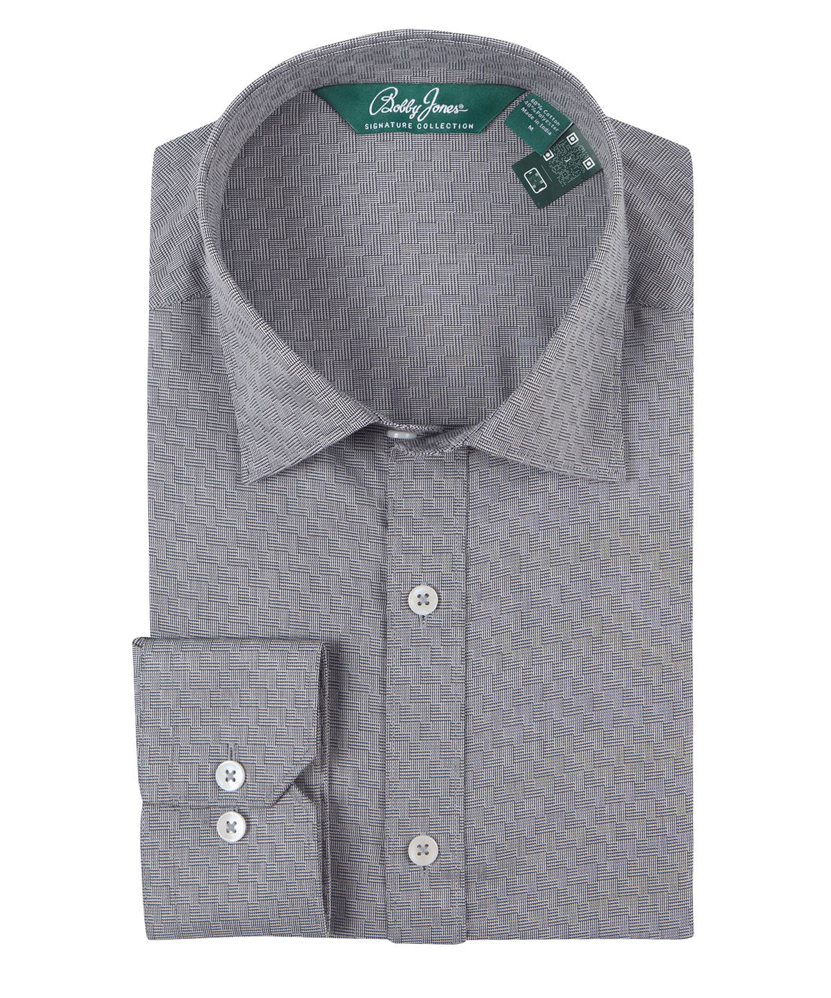 Signature Lexington Basketweave Jacquard Wrinkle Resistant Long Sleeve Sport Shirt Signature Lexington Basketweave Jacquard Wrinkle Resistant Long Sleeve Sport Shirt