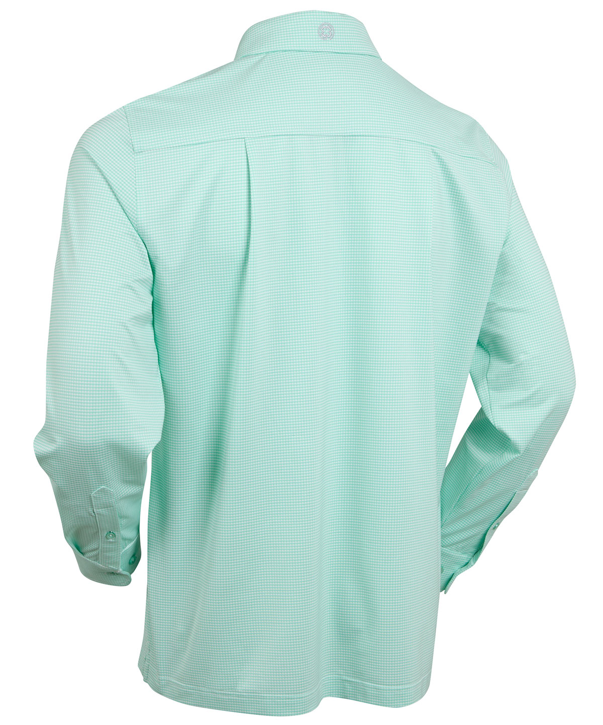 Performance Long-Sleeve Jacquard Check Sport Shirt