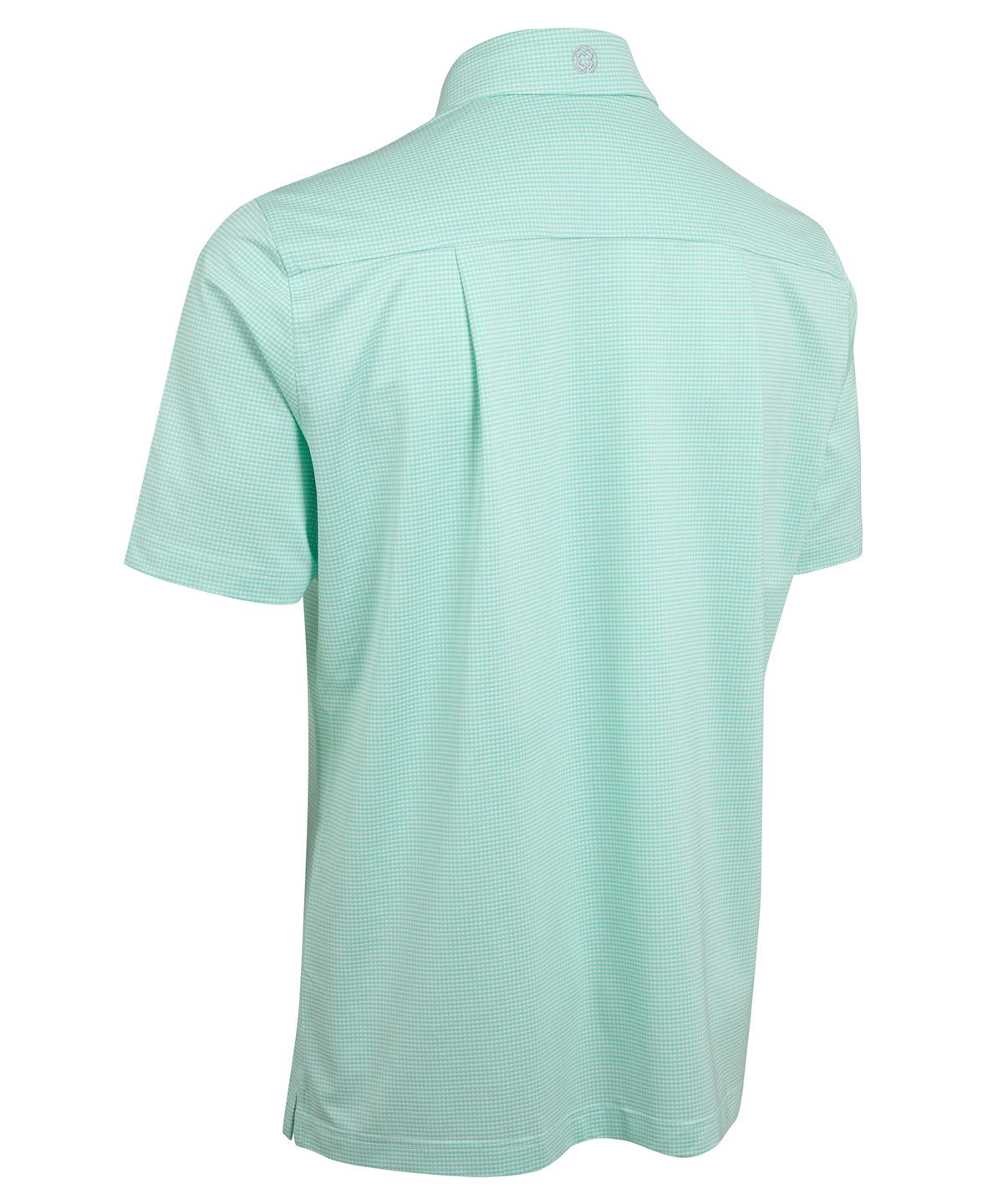 Performance Short-Sleeve Jacquard Check Sport Shirt