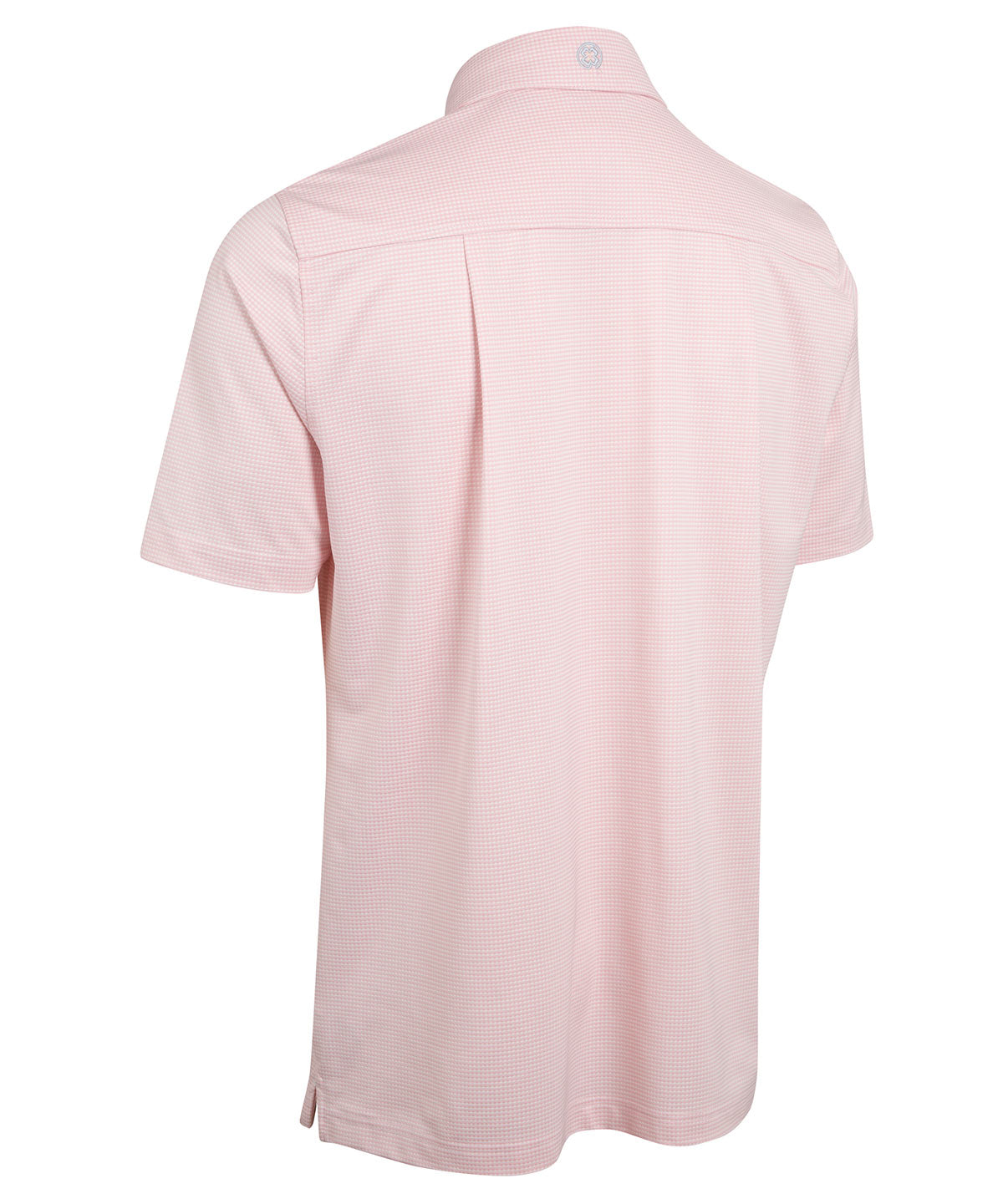 Performance Short-Sleeve Jacquard Check Sport Shirt