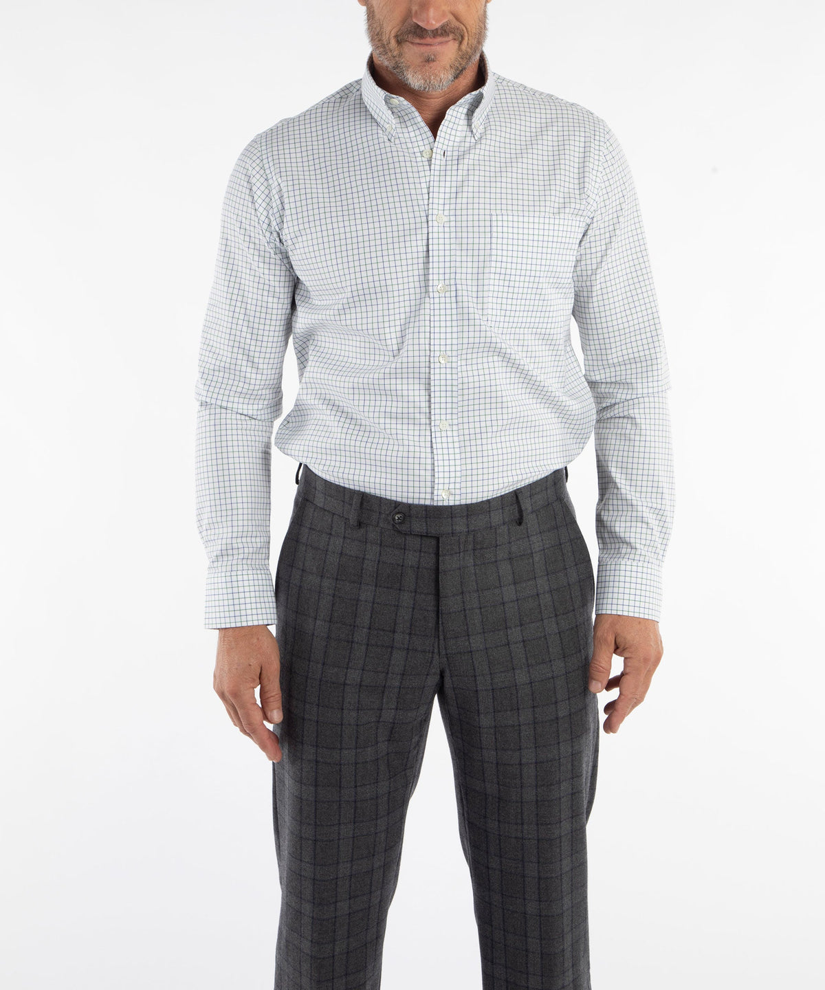 Heritage Twill Check Long Sleeve Sport Shirt