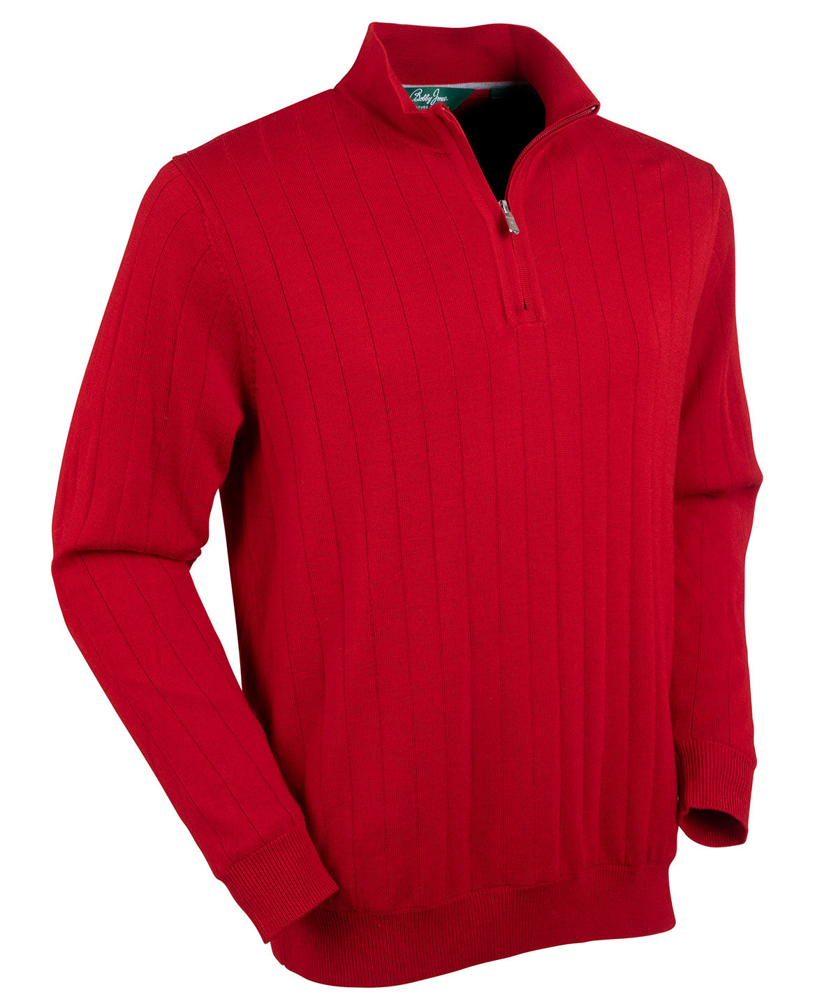 Signature Merino Lined Quarter-Zip Mock Neck Wind Sweater