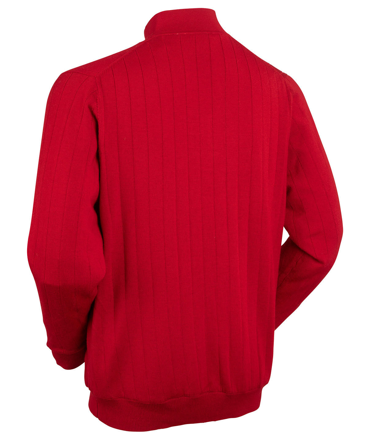 Signature Merino Lined Quarter-Zip Mock Neck Wind Sweater
