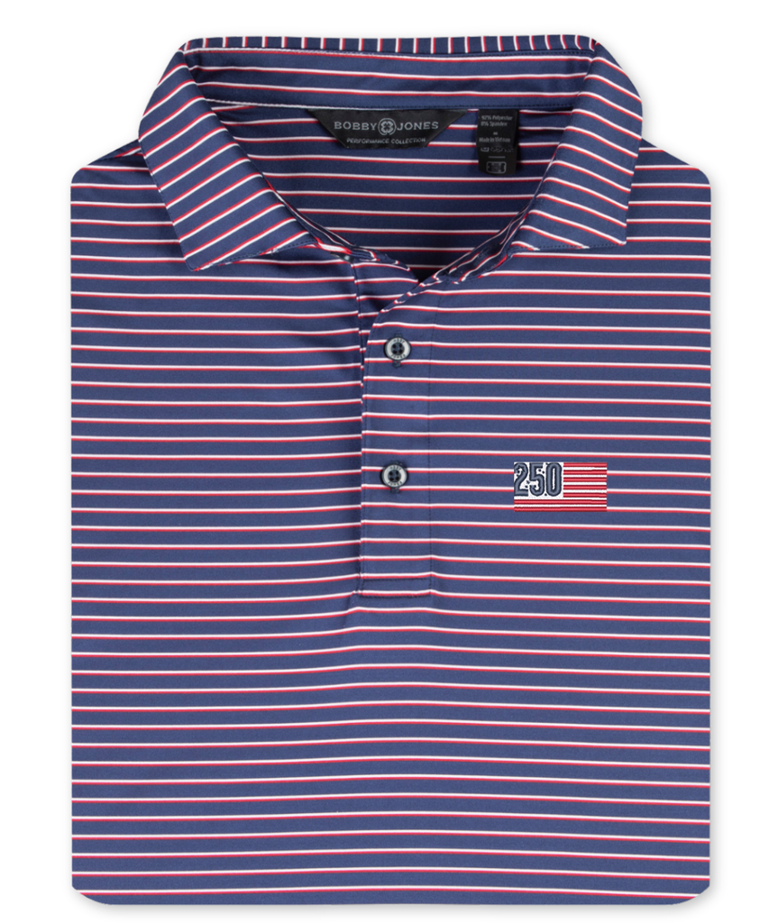 Patriot Dual Stripe Jersey Polo - Bobby Jones