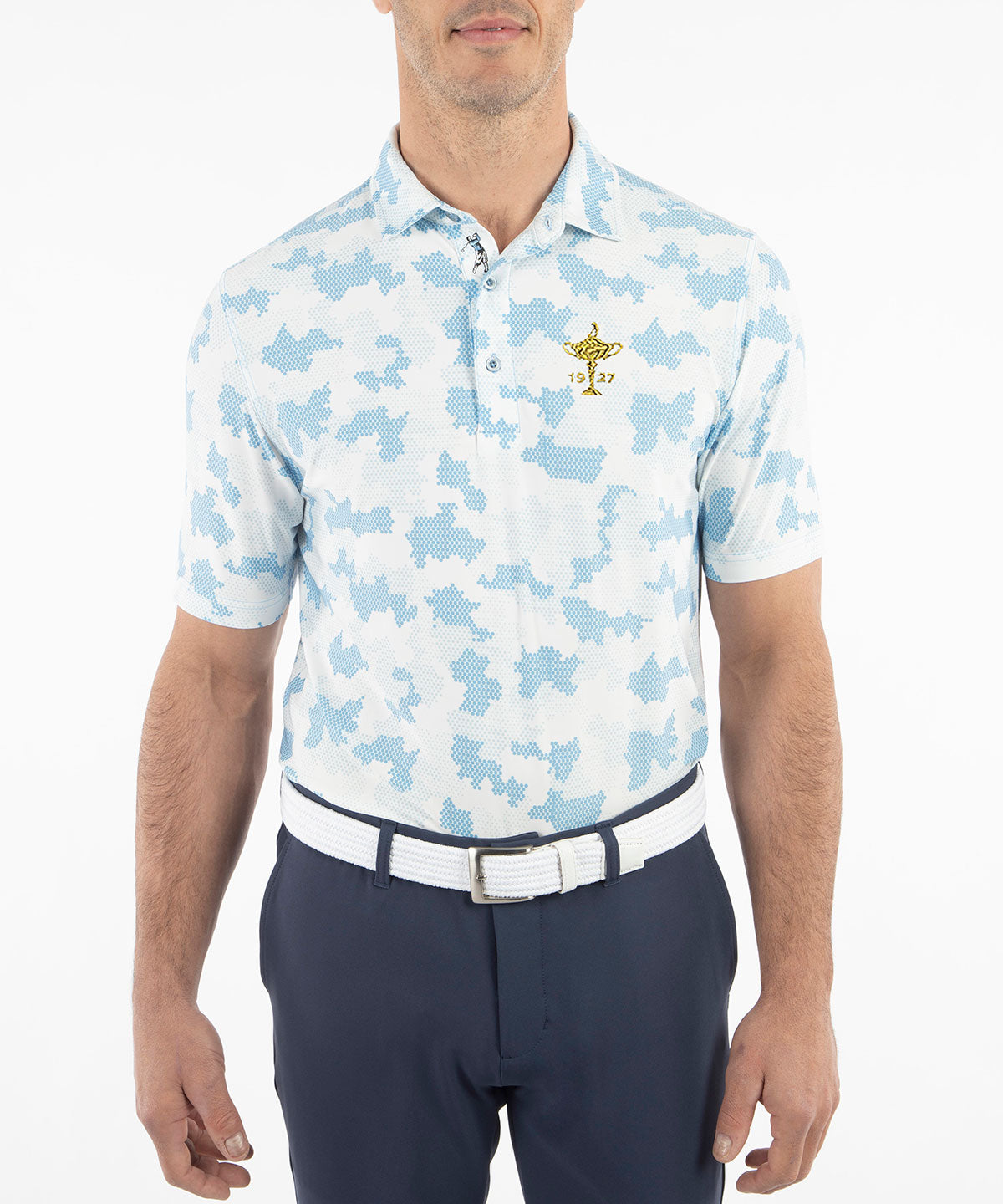 1927 Ryder Cup Performance Jersey Armed Forces Camo Print Polo