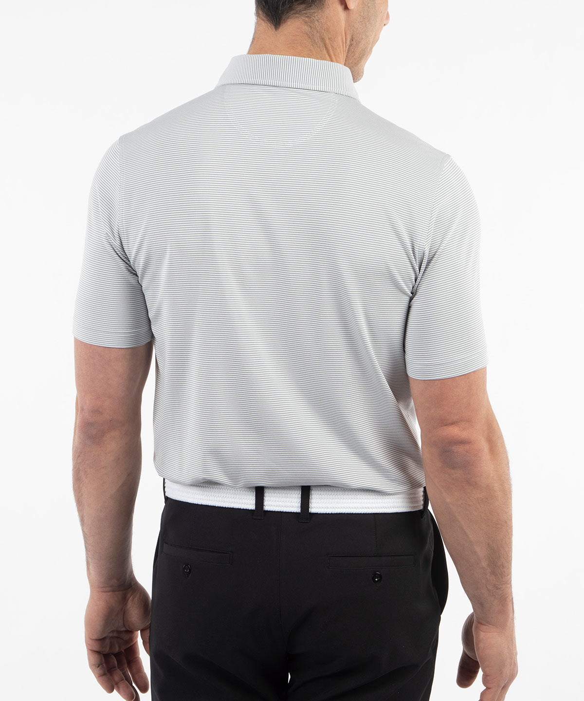 123rd U.S. Open Men&#39;s Bobby Jones Mini Feed Stripe Short Sleeve Polo Shirt