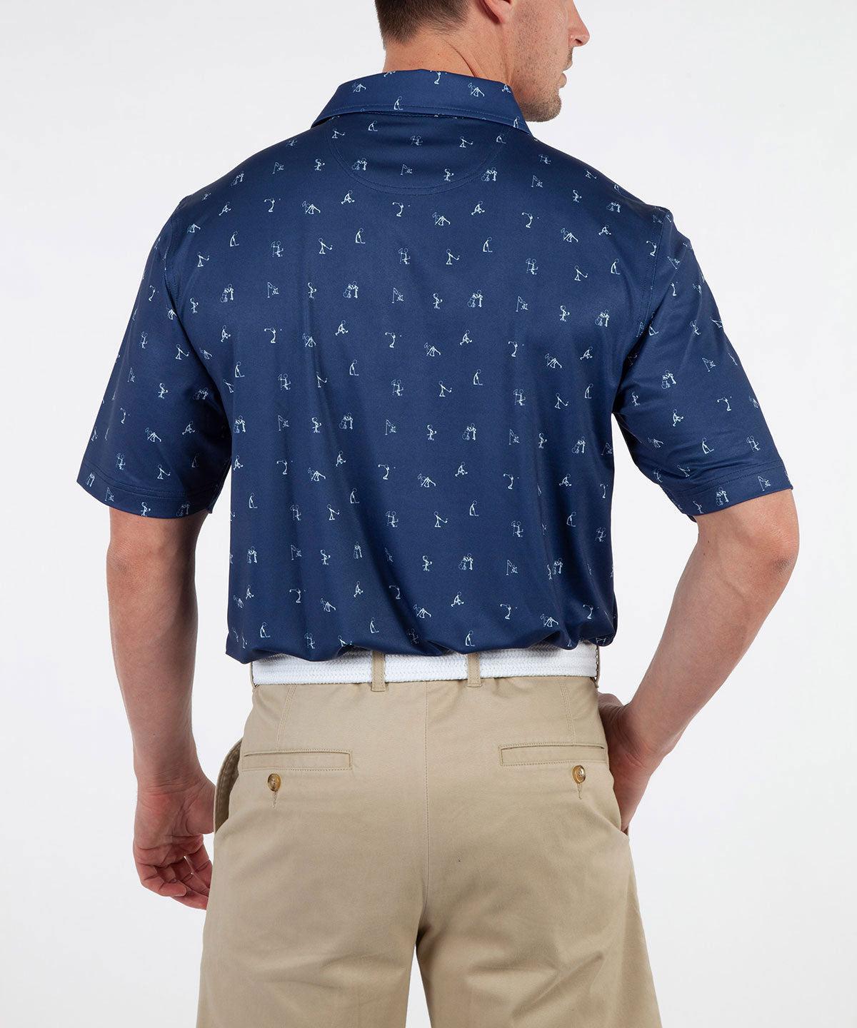 124th U.S. Open Men's Bobby Jones Golfman Print Jersey Polo Shirt