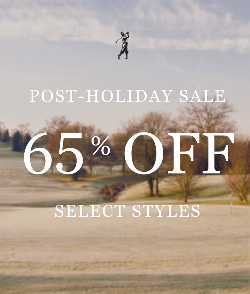 Post-Holiday Sale 65% off select styles