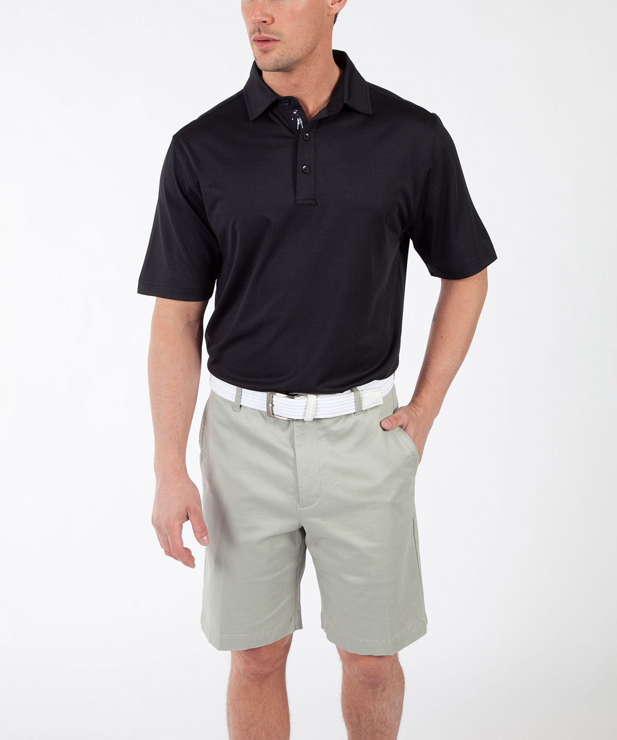 Performance Solid Jersey Short Sleeve Polo Shirt