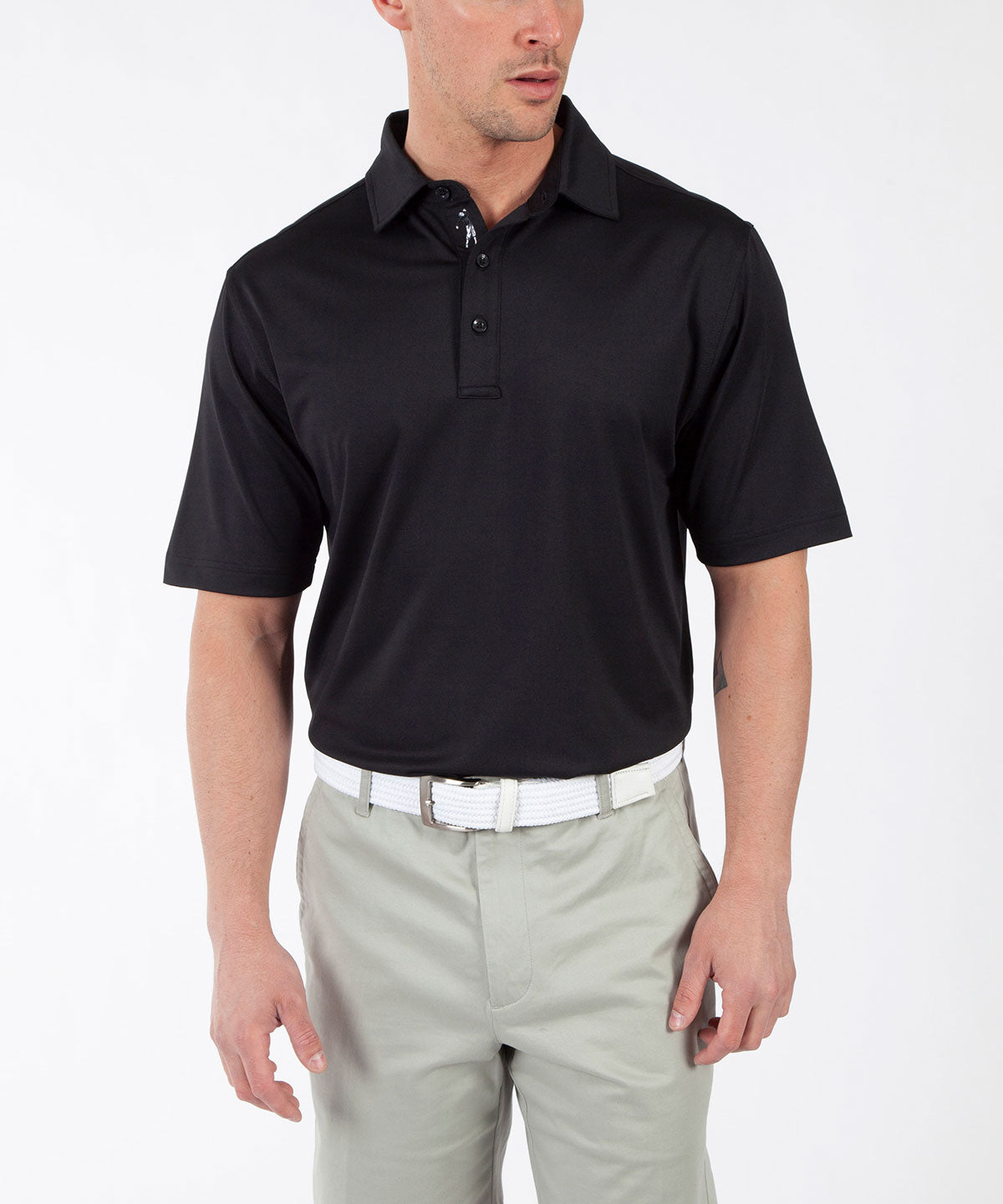 Performance Solid Jersey Short Sleeve Polo Shirt