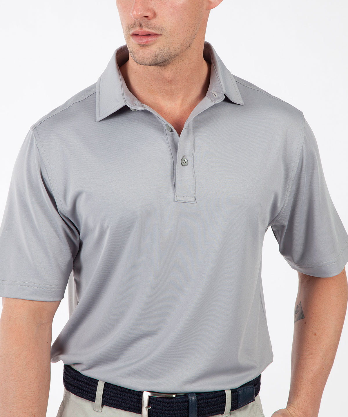 Performance Solid Jersey Short Sleeve Polo Shirt