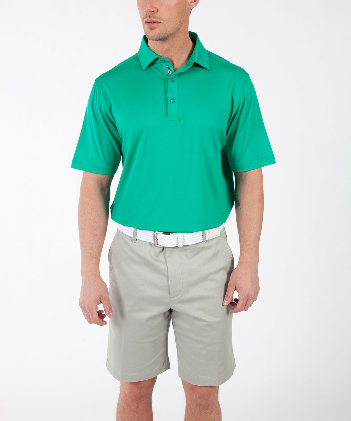 Performance Solid Jersey Short Sleeve Polo Shirt