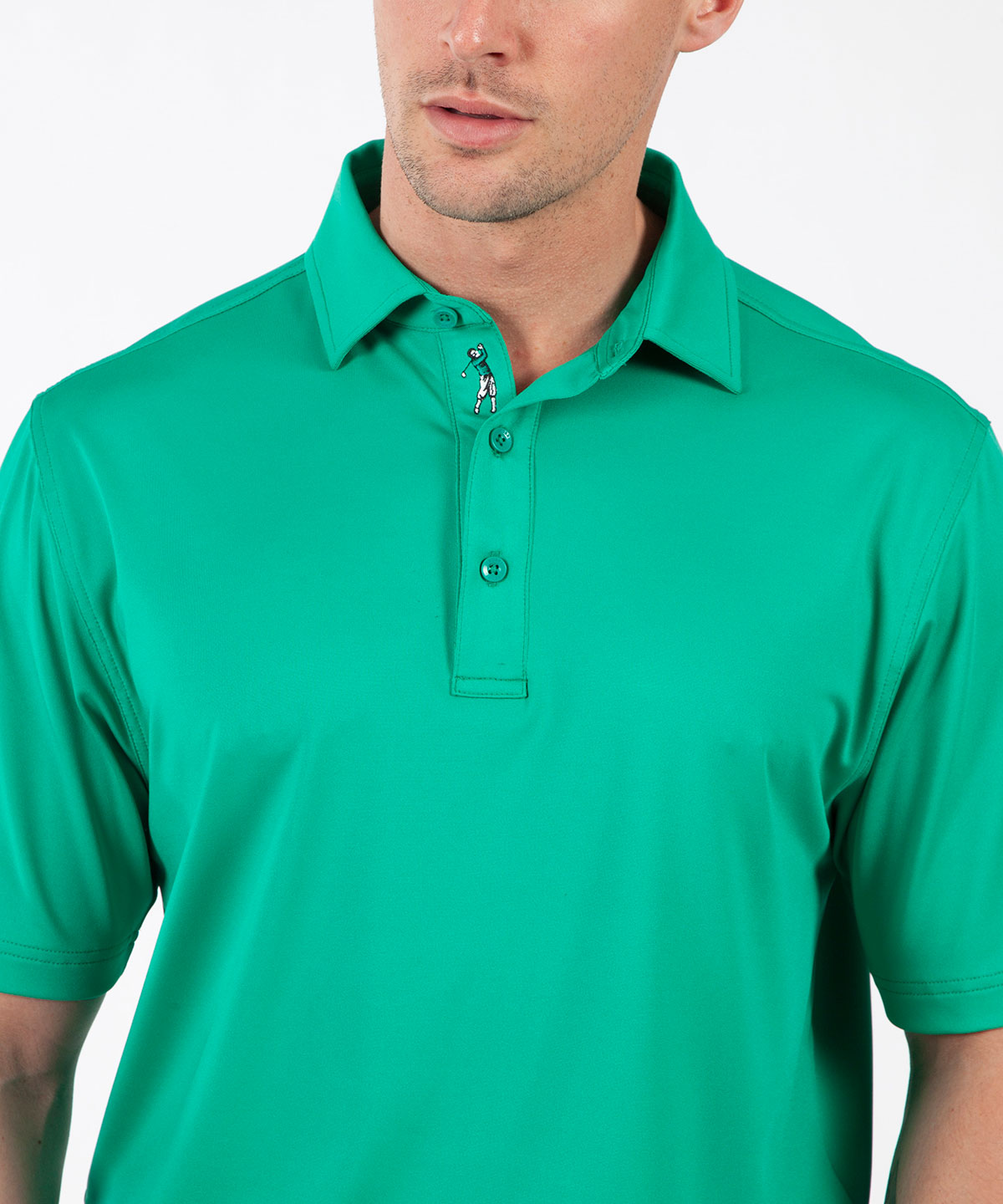 Performance Solid Jersey Short Sleeve Polo Shirt