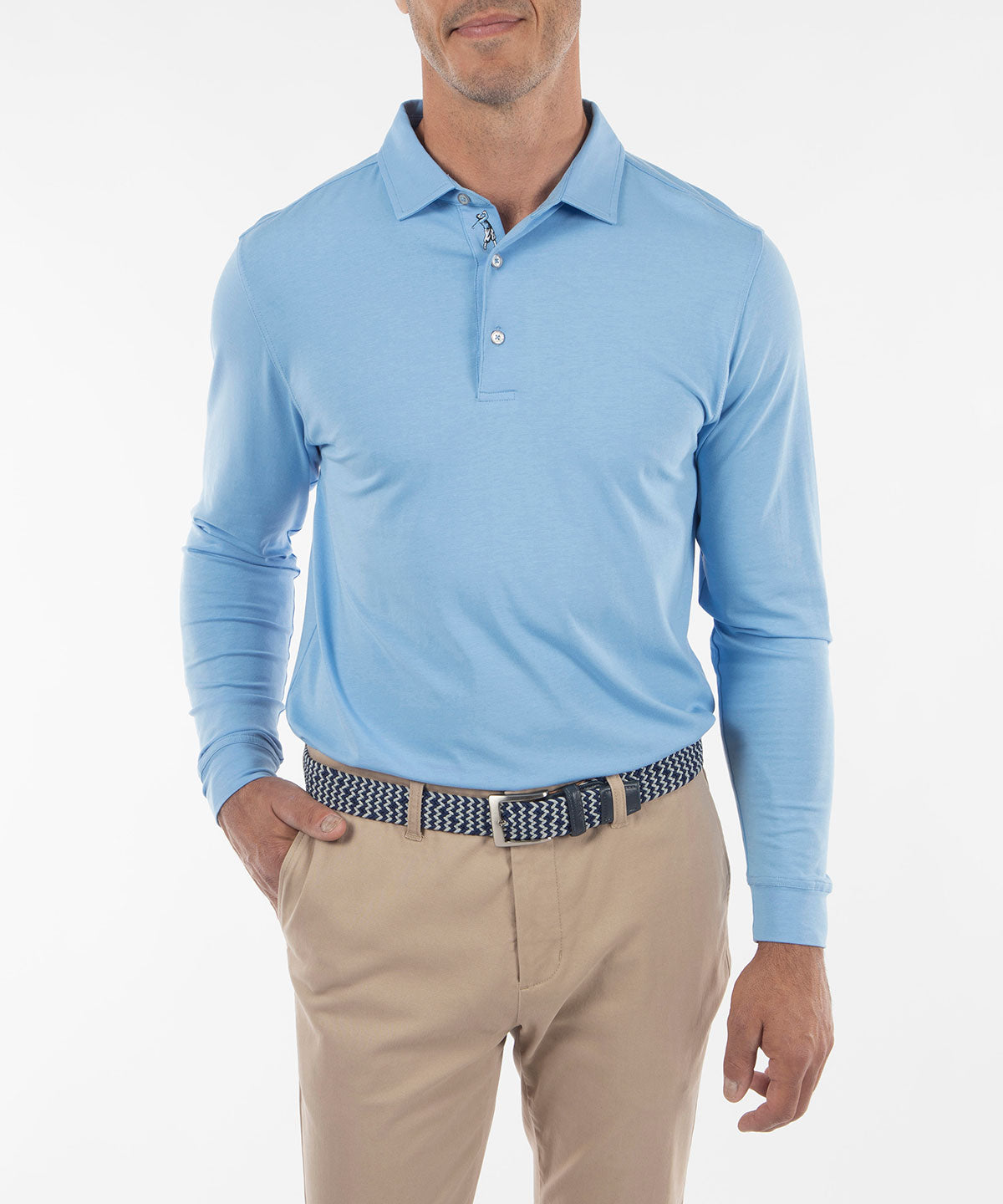 Jewel Collar Long-Sleeved Cotton Shirt - Ready to Wear