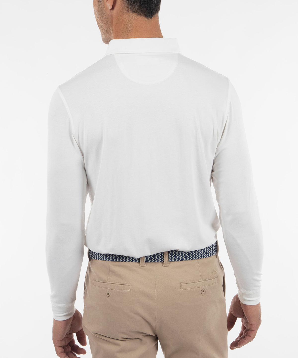 Bobby Jones Signature Liquid Cotton Button-Down Collar Long-Sleeve Polo Wisteria / XL