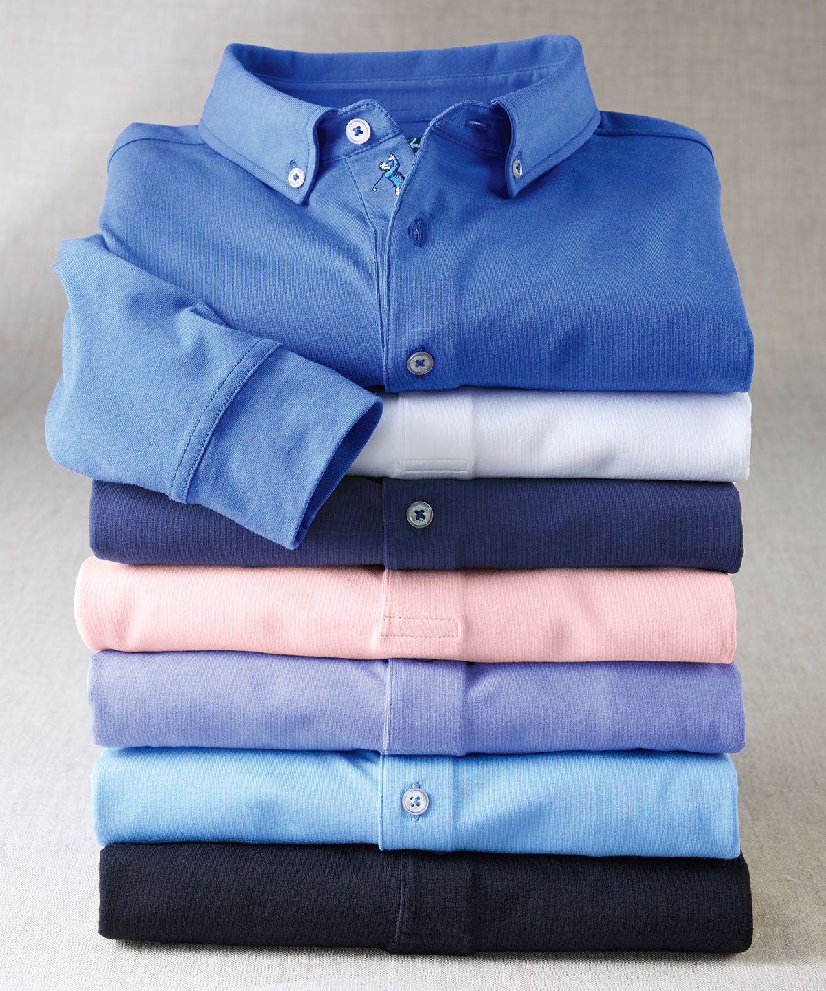 mens long sleeve polo dress shirts Pro Tour Men's Long Sleeve Houndstooth Polo Shirt
