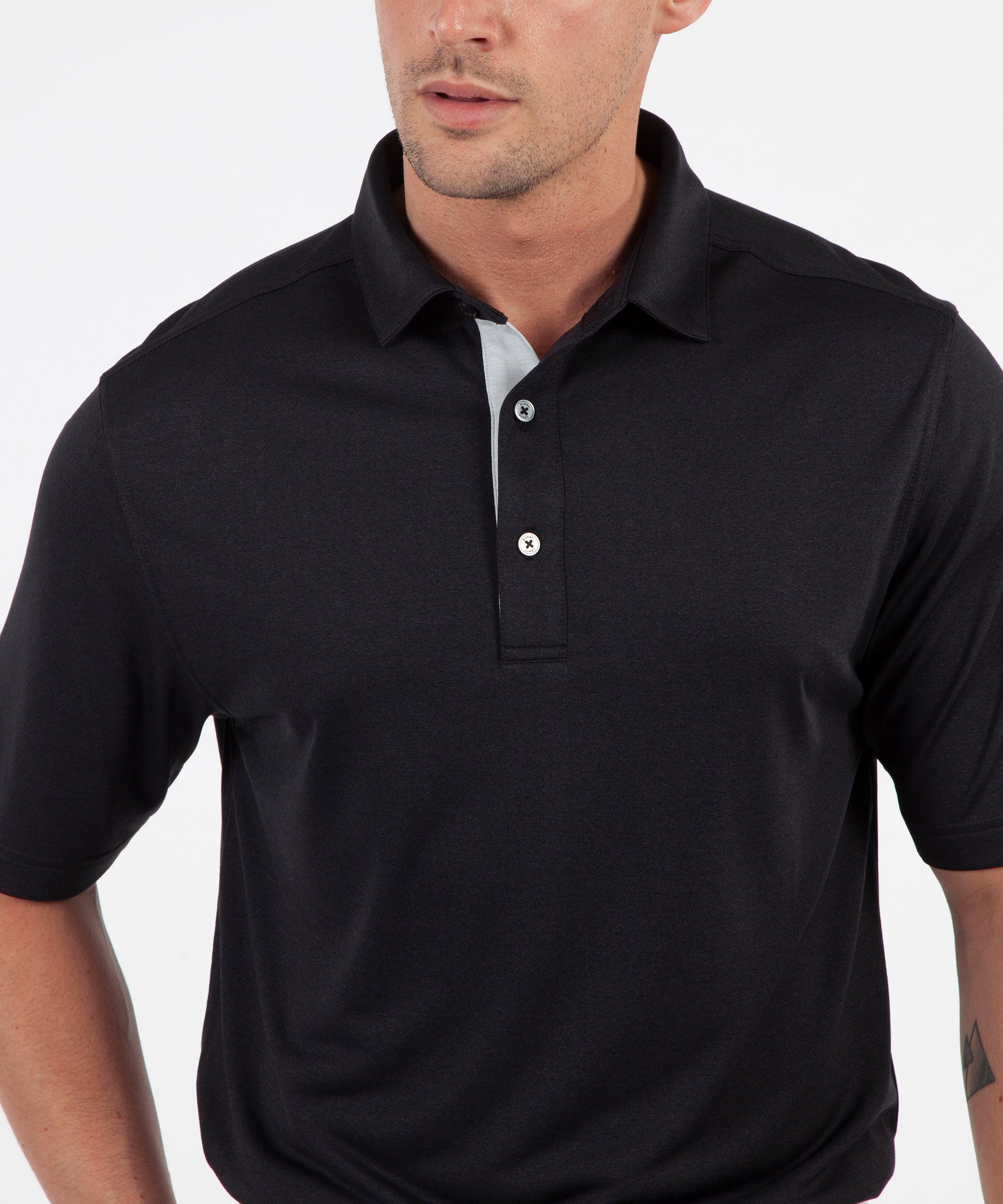 Performance Space Dyed Short Sleeve Polo Shirt