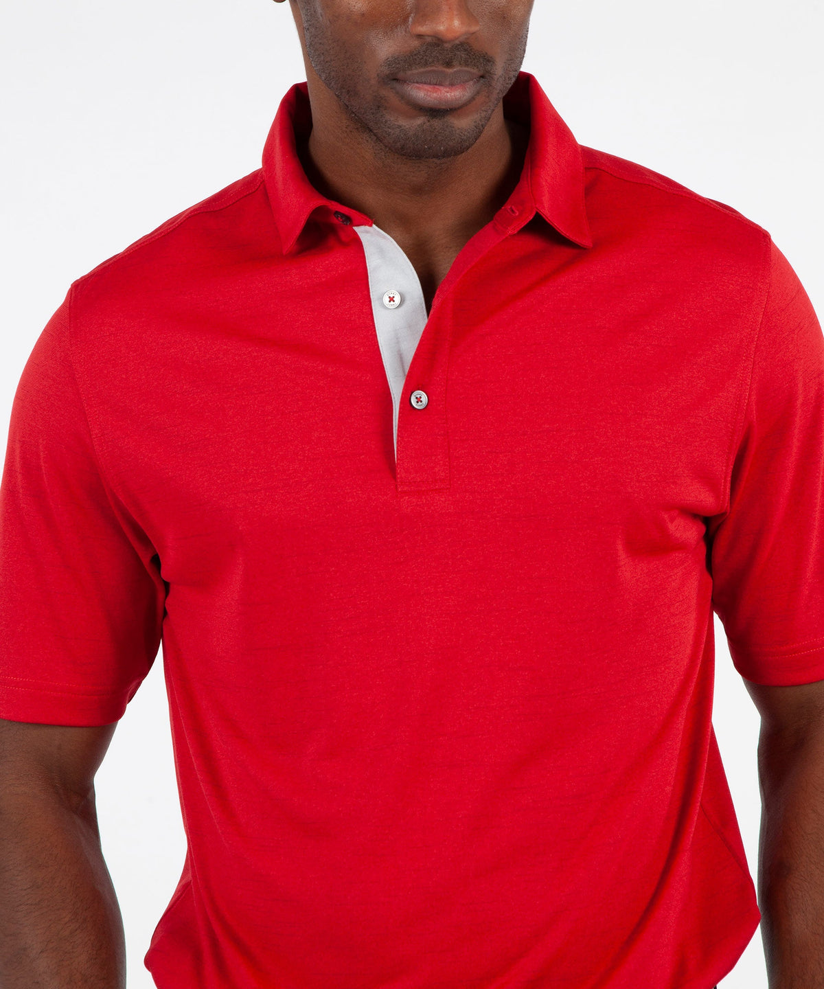 Performance Space Dyed Short Sleeve Polo Shirt