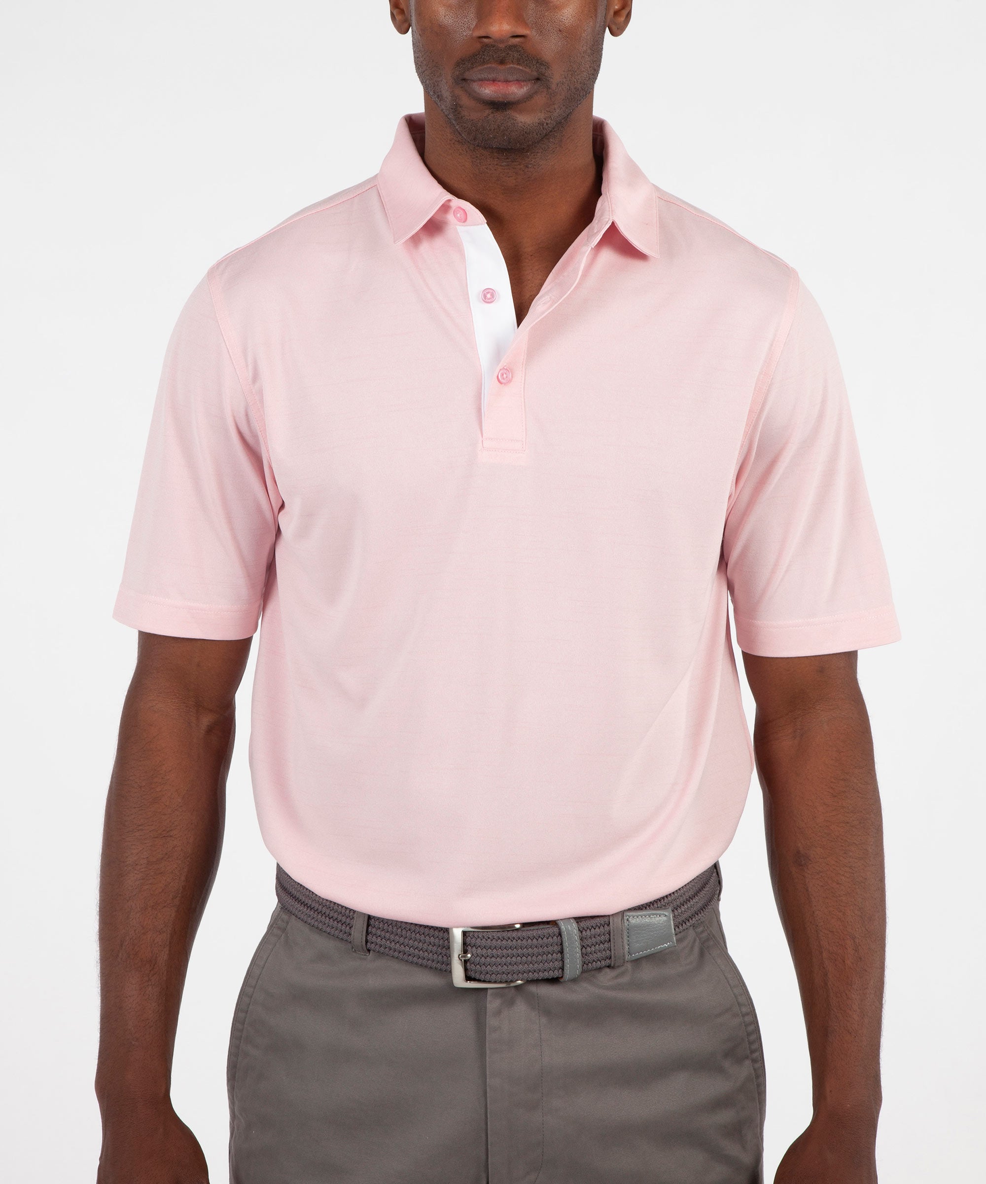 Performance Space Dyed Short Sleeve Polo Shirt