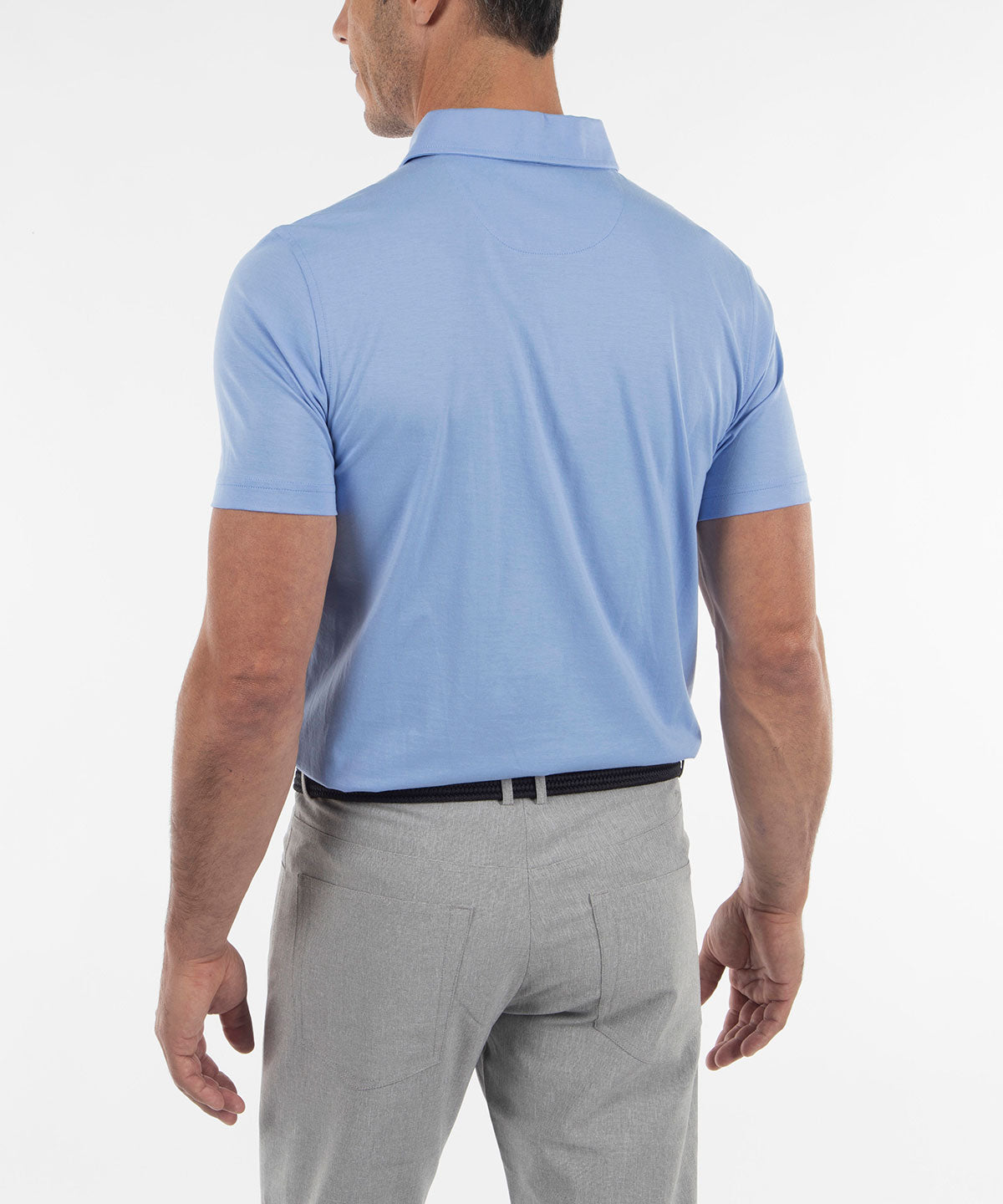 Men's Short Sleeve Polo Shirts Ultra-Soft Cotton Golf Shirts - White / S