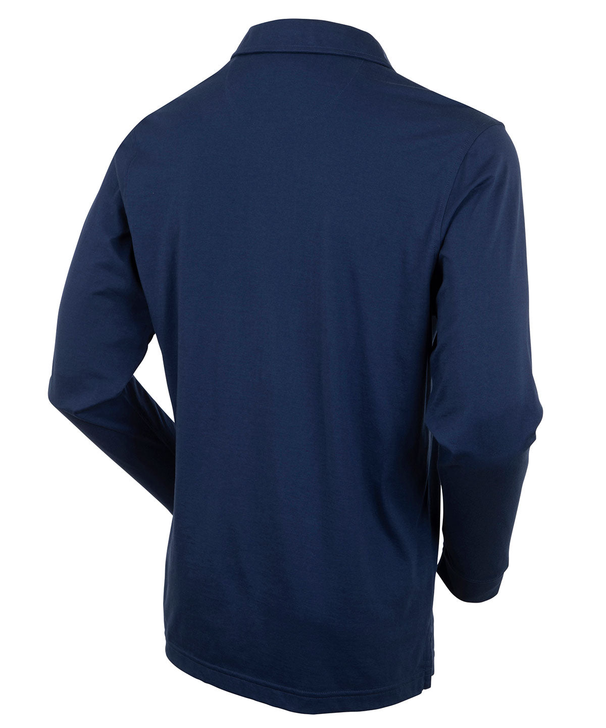 Ultra-Light Peruvian Cotton Long-Sleeve Polo Shirt