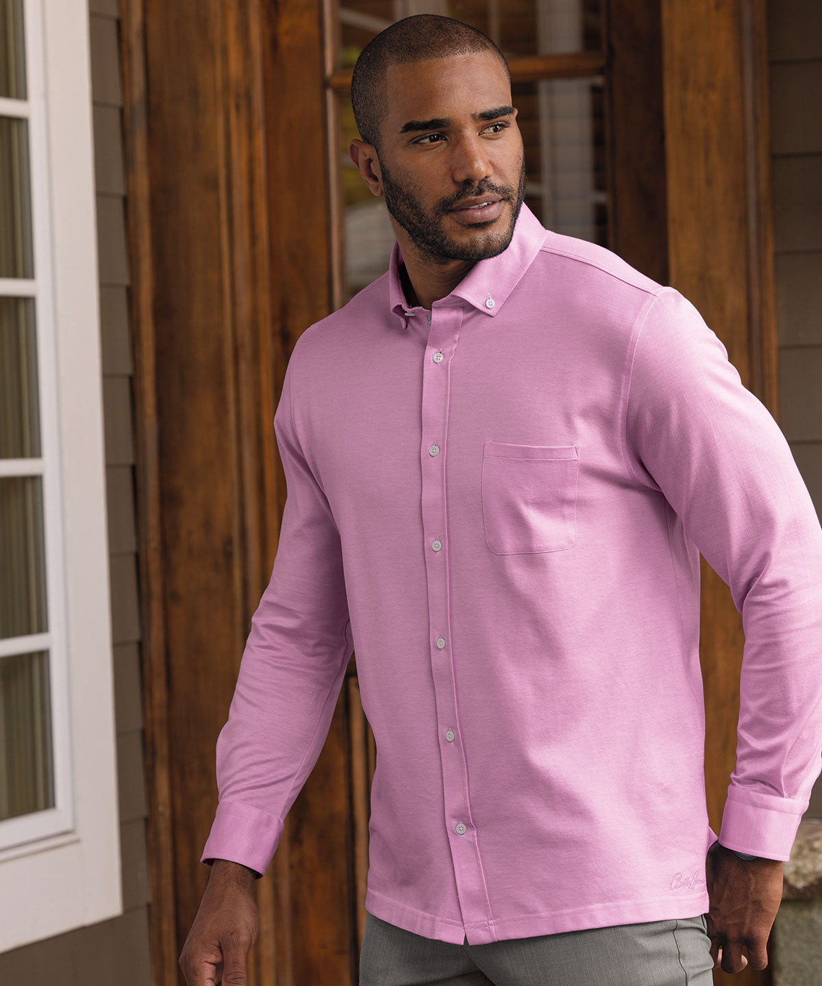 Long Sleeve Purple Dress Shirt, Button Down