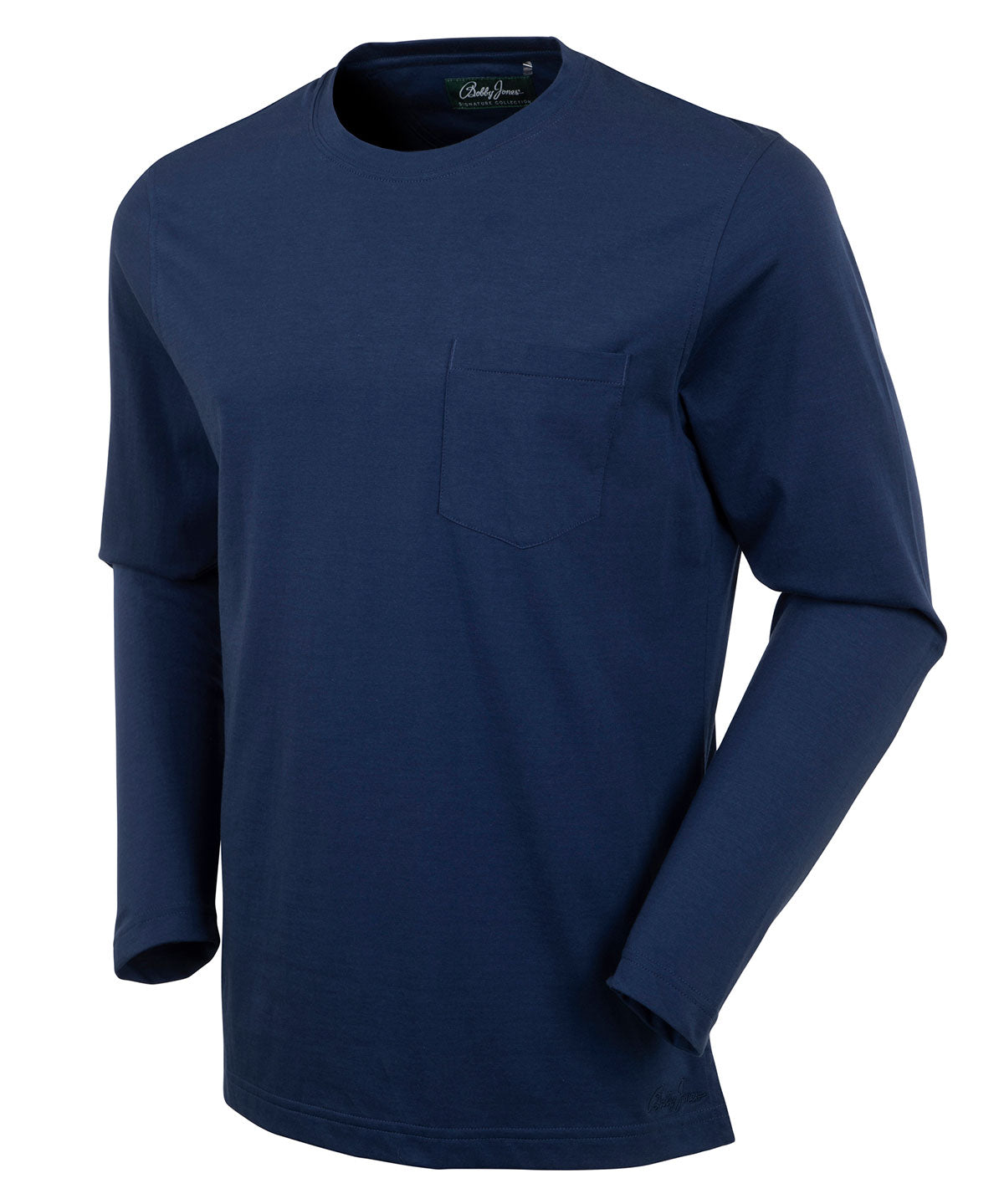 Liquid Stretch Cotton Long Sleeve Mock Neck Shirt - Bobby Jones