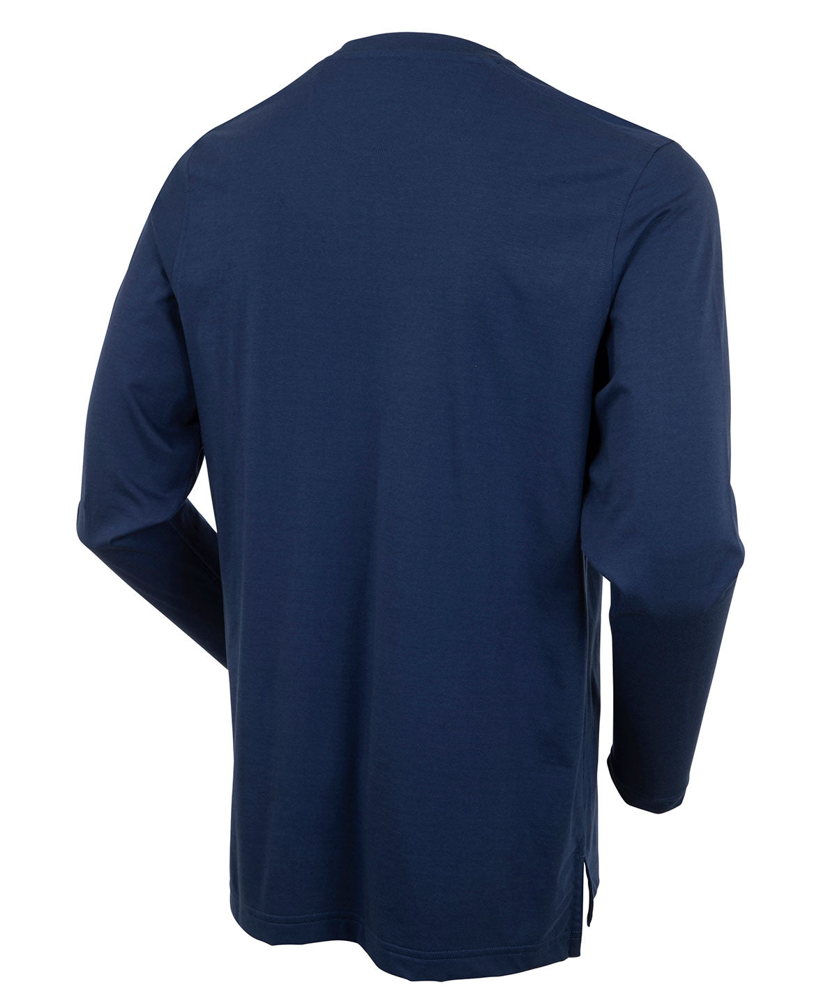 Liquid Stretch Cotton Long-Sleeve Mock Neck Shirt - Bobby Jones