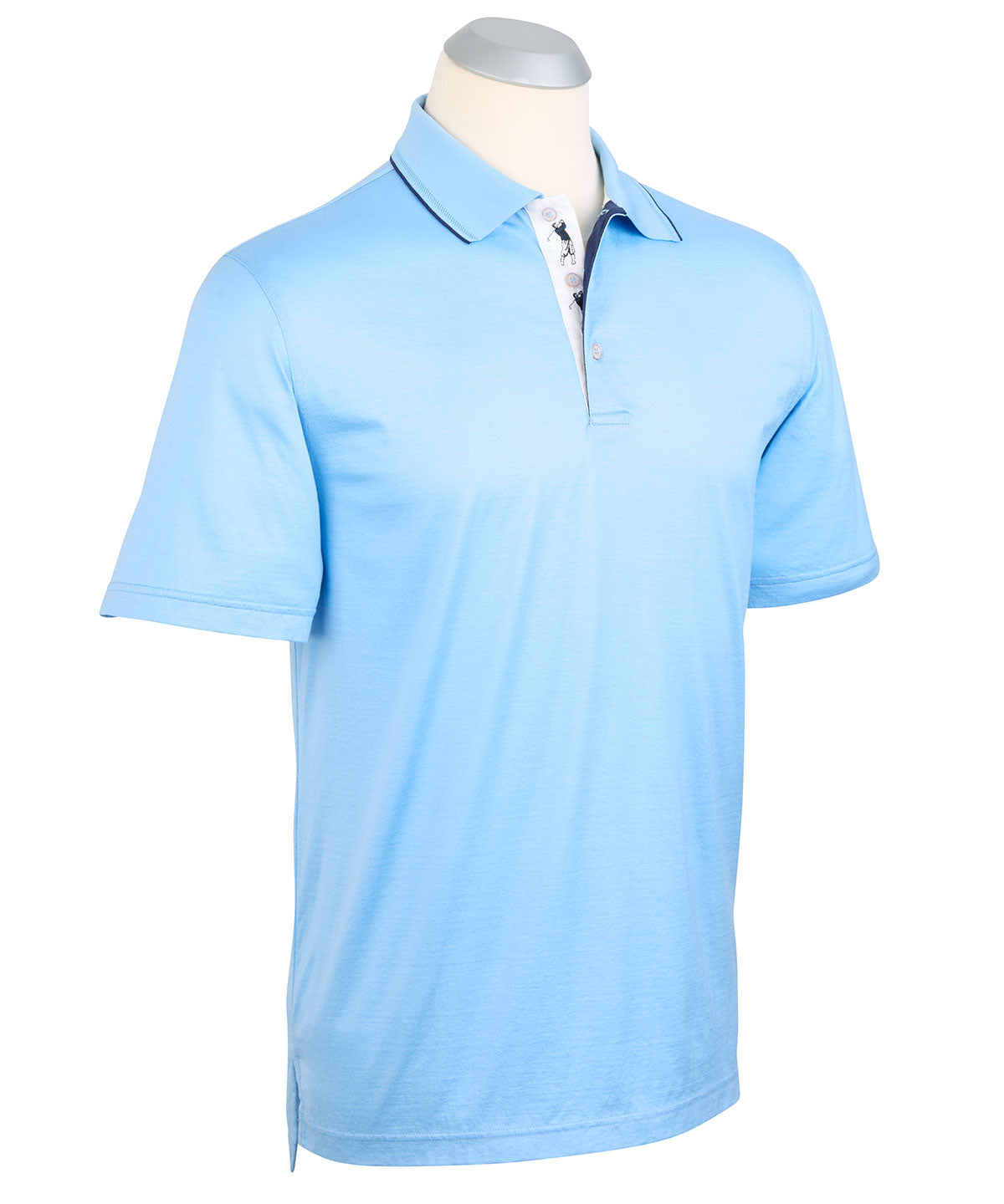 Signature 100% Mercerized Cotton Solid Polo Shirt with Tipping - Bobby ...